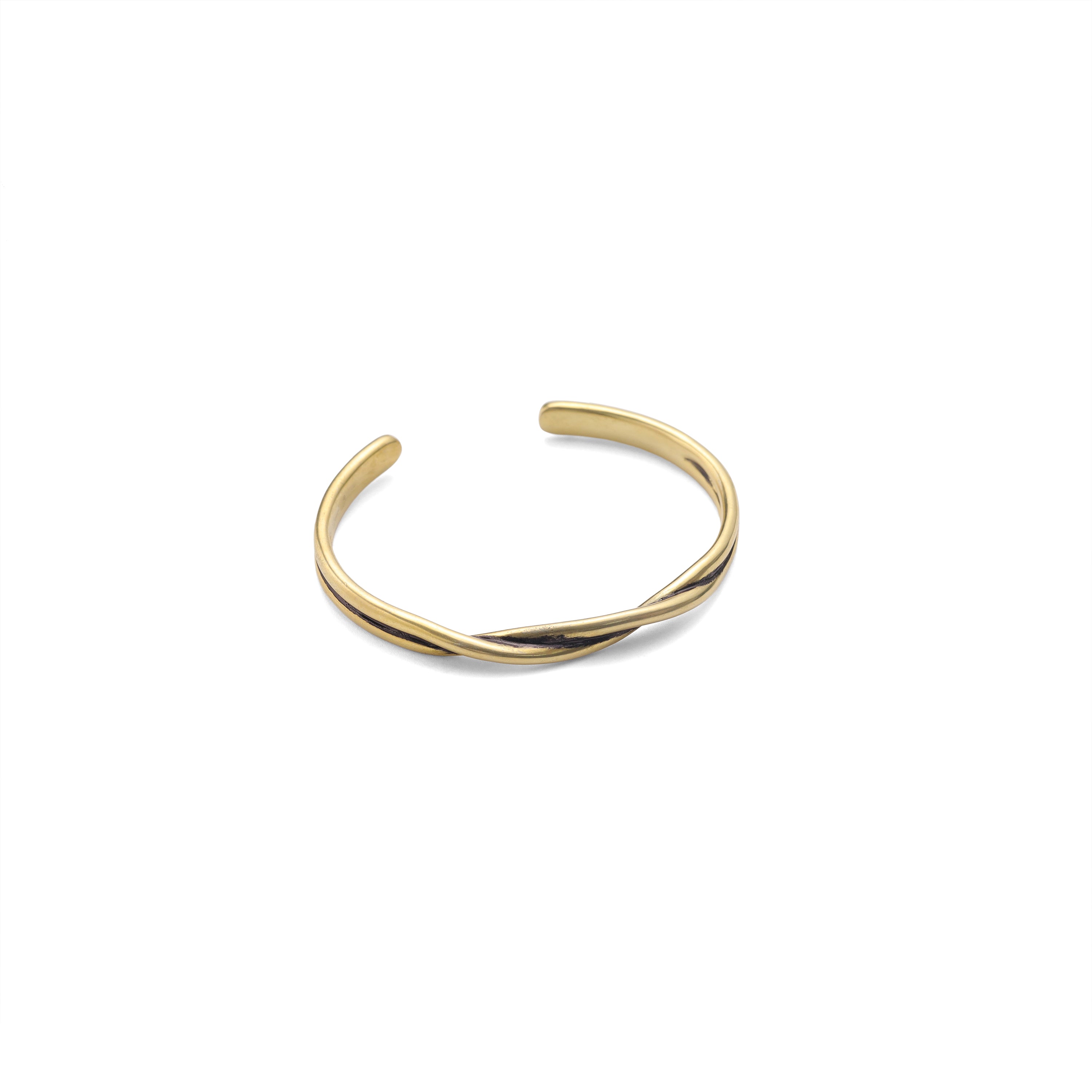 Twister Cuff - Oxidised Gold