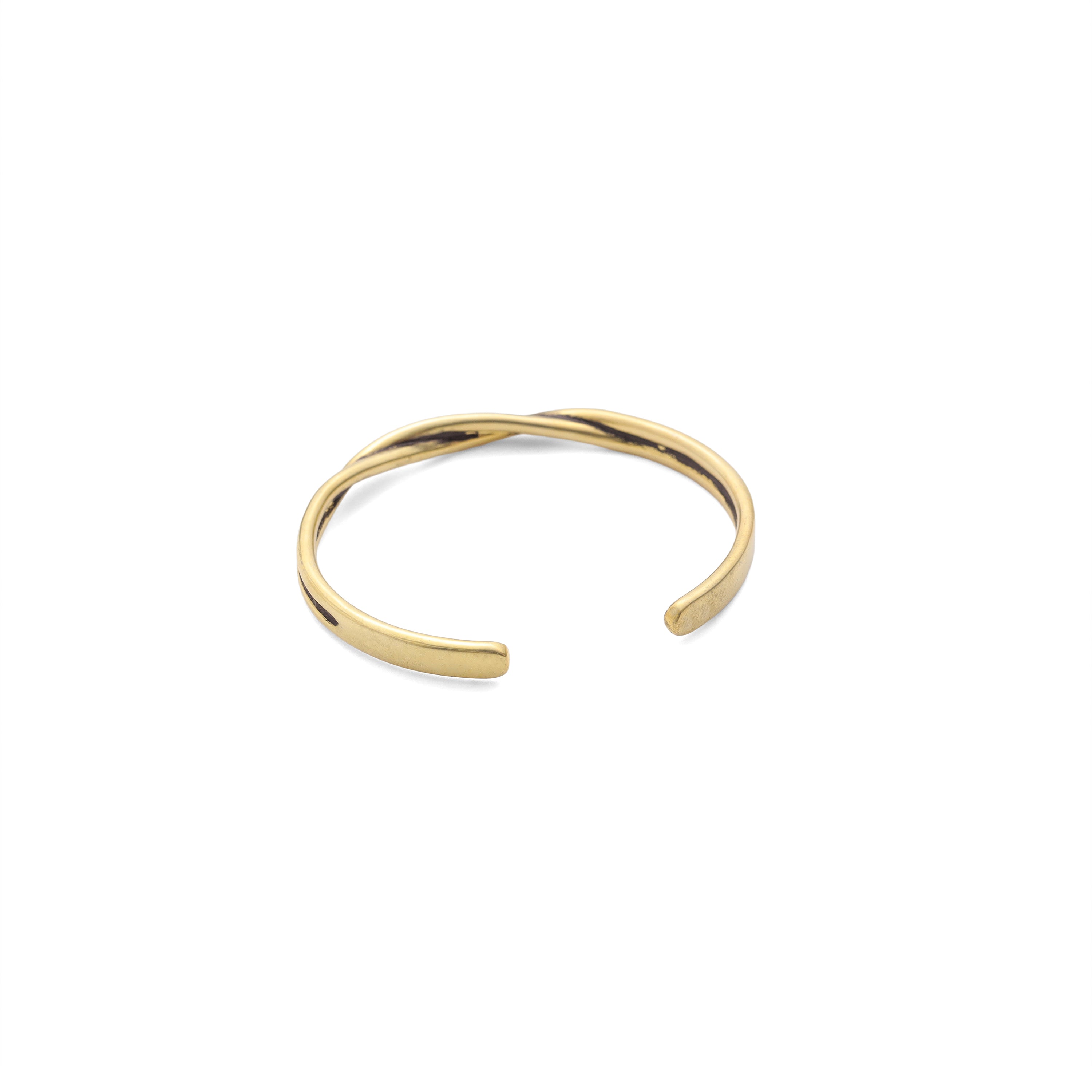 Twister Cuff - Oxidised Gold