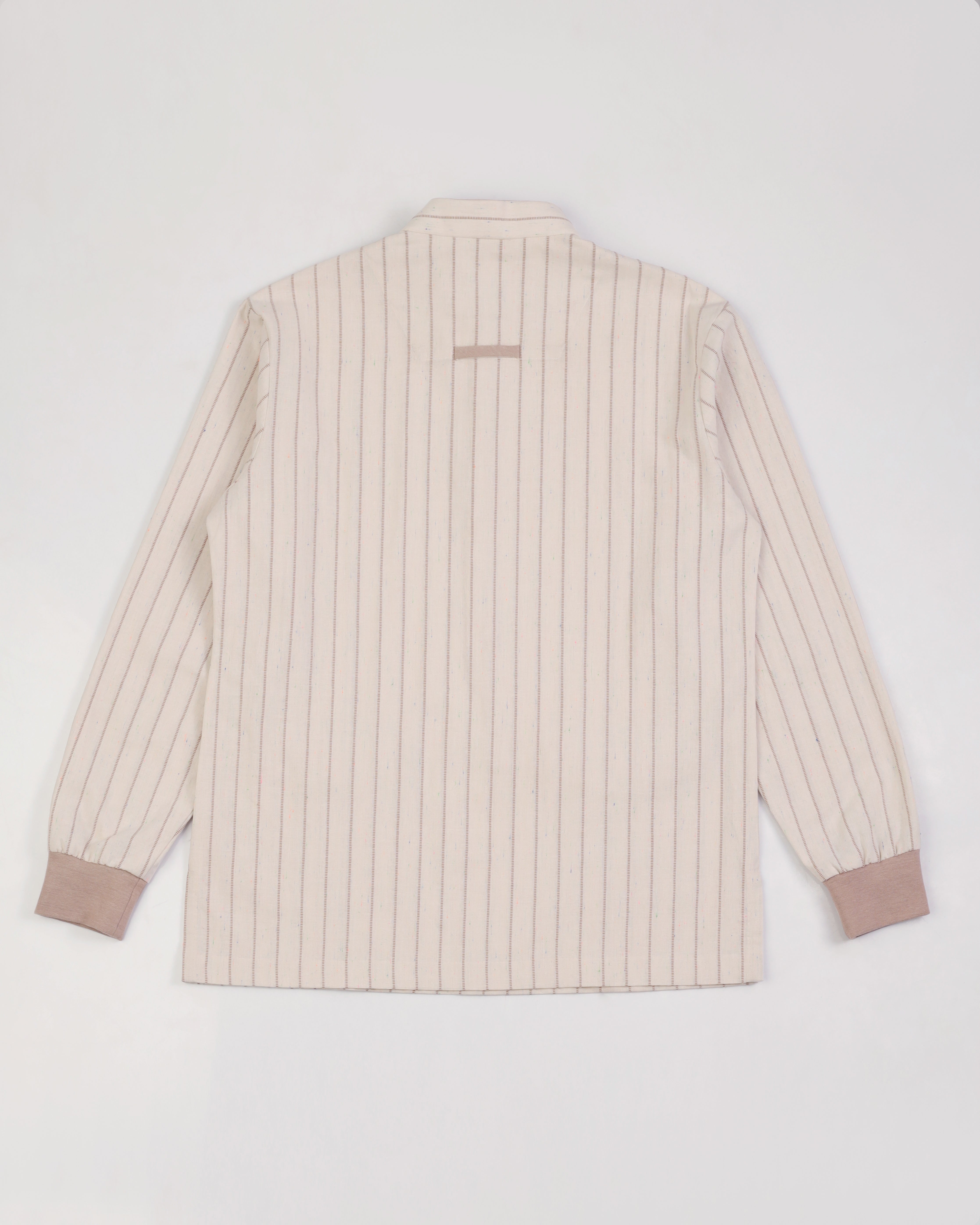 Orsay - Cotton Linen Shirt with Knitted Cuff - Camel