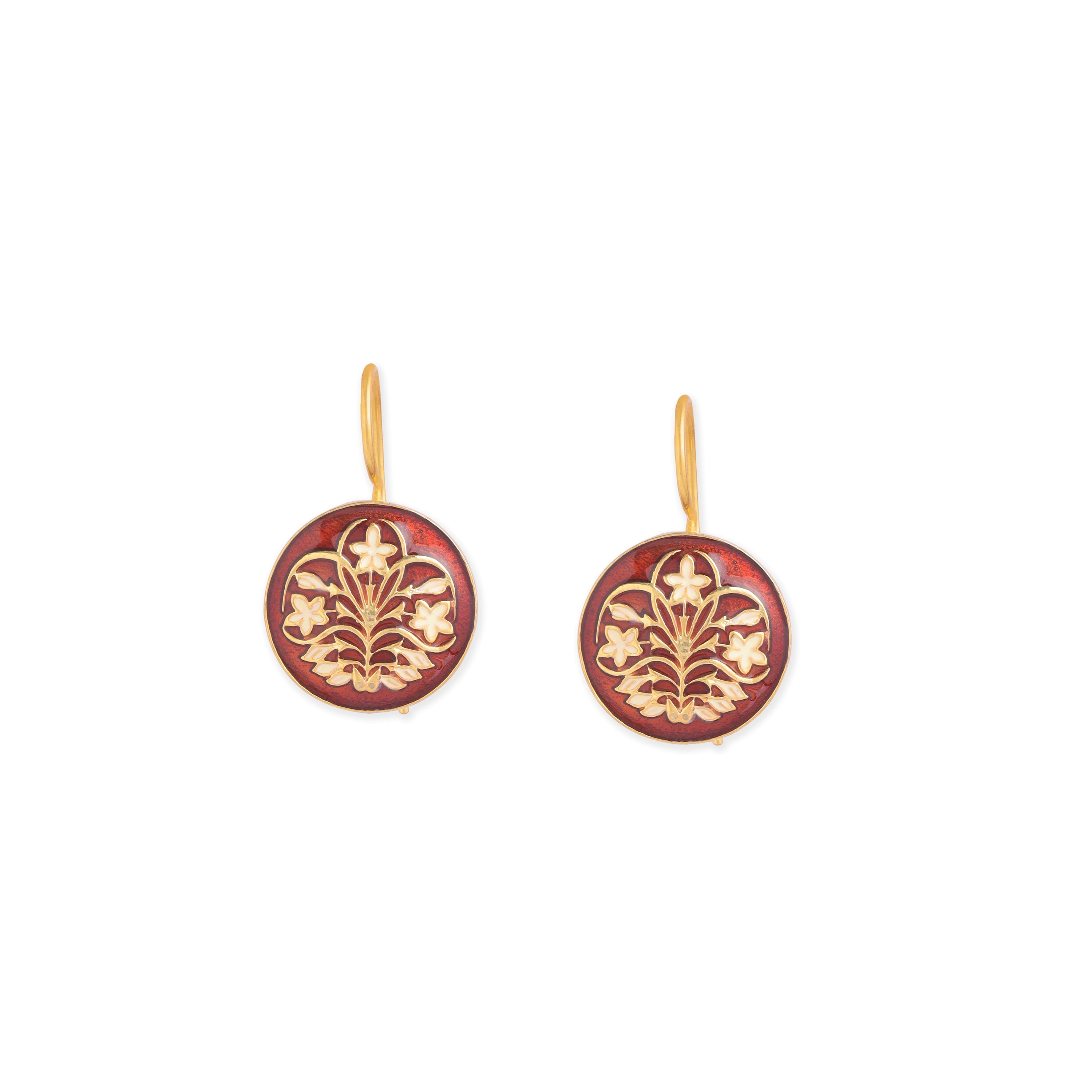 Iris Enamel Earrings