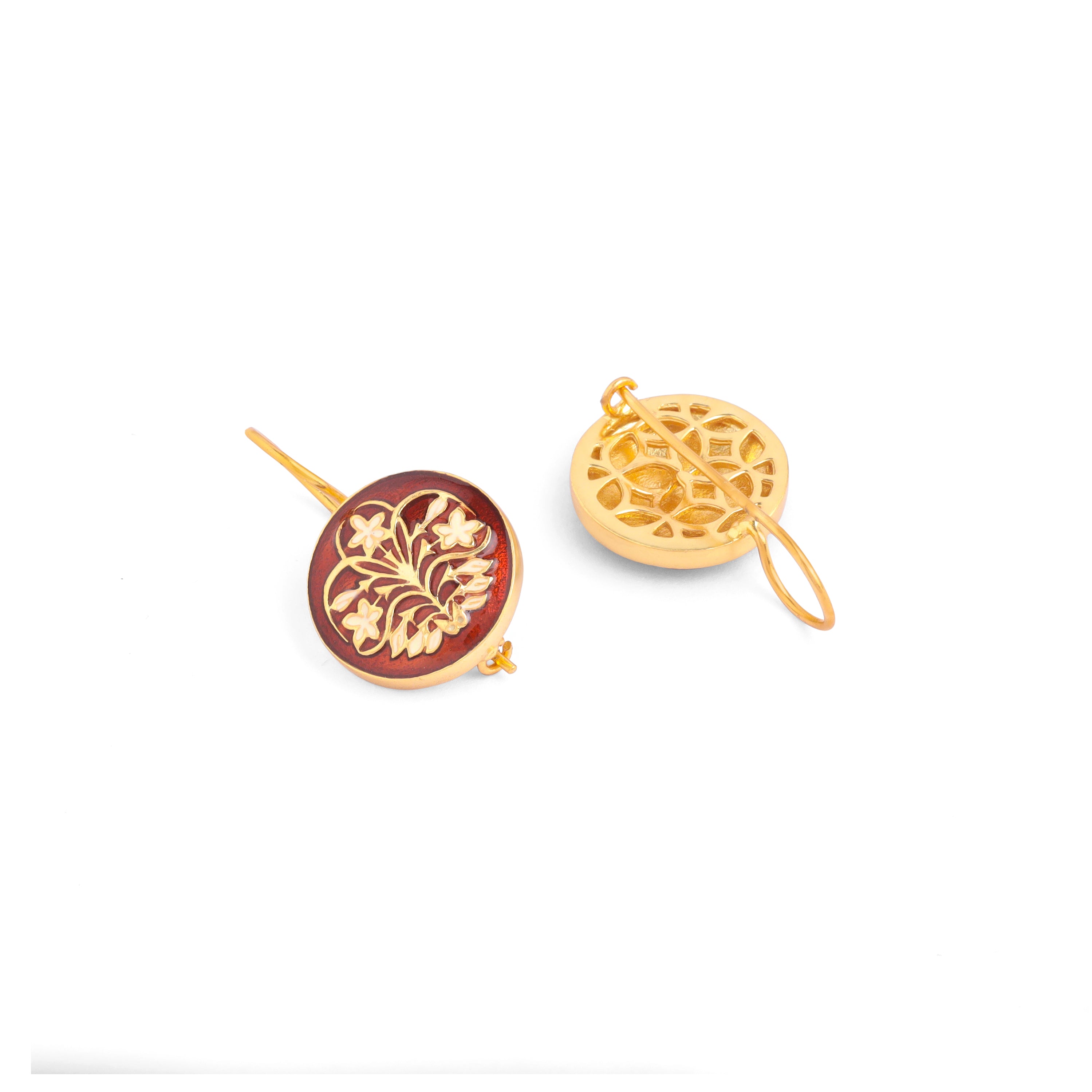 Iris Enamel Earrings