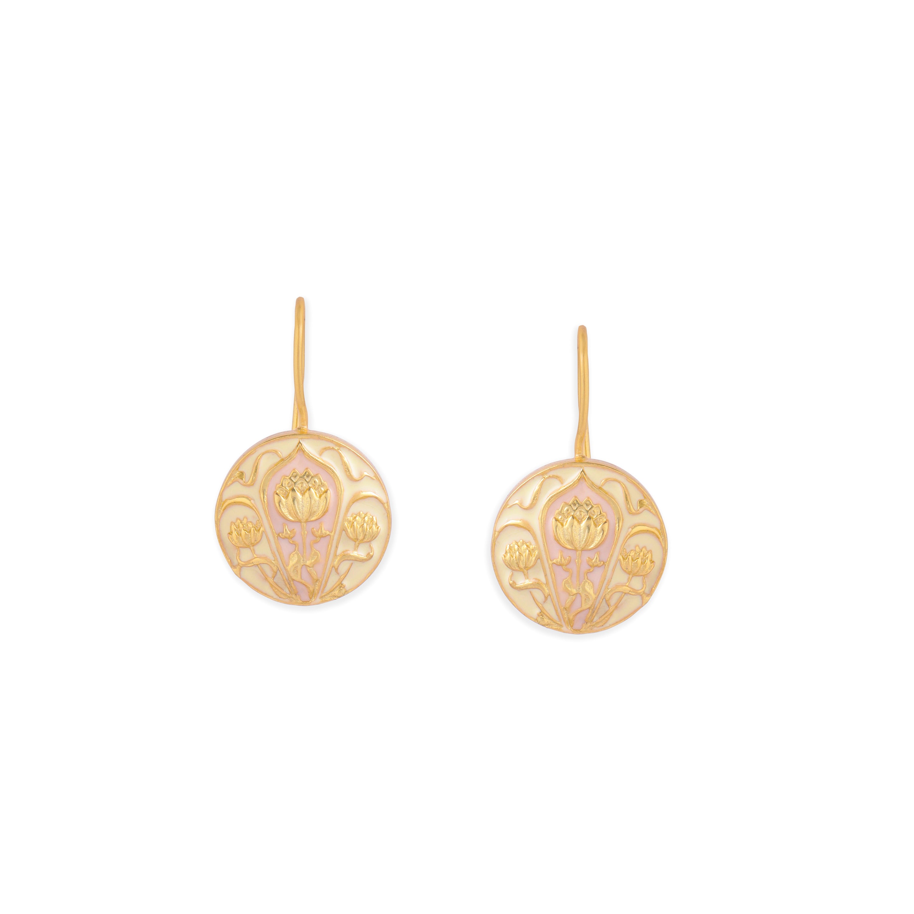 Tulip Enamel Earrings