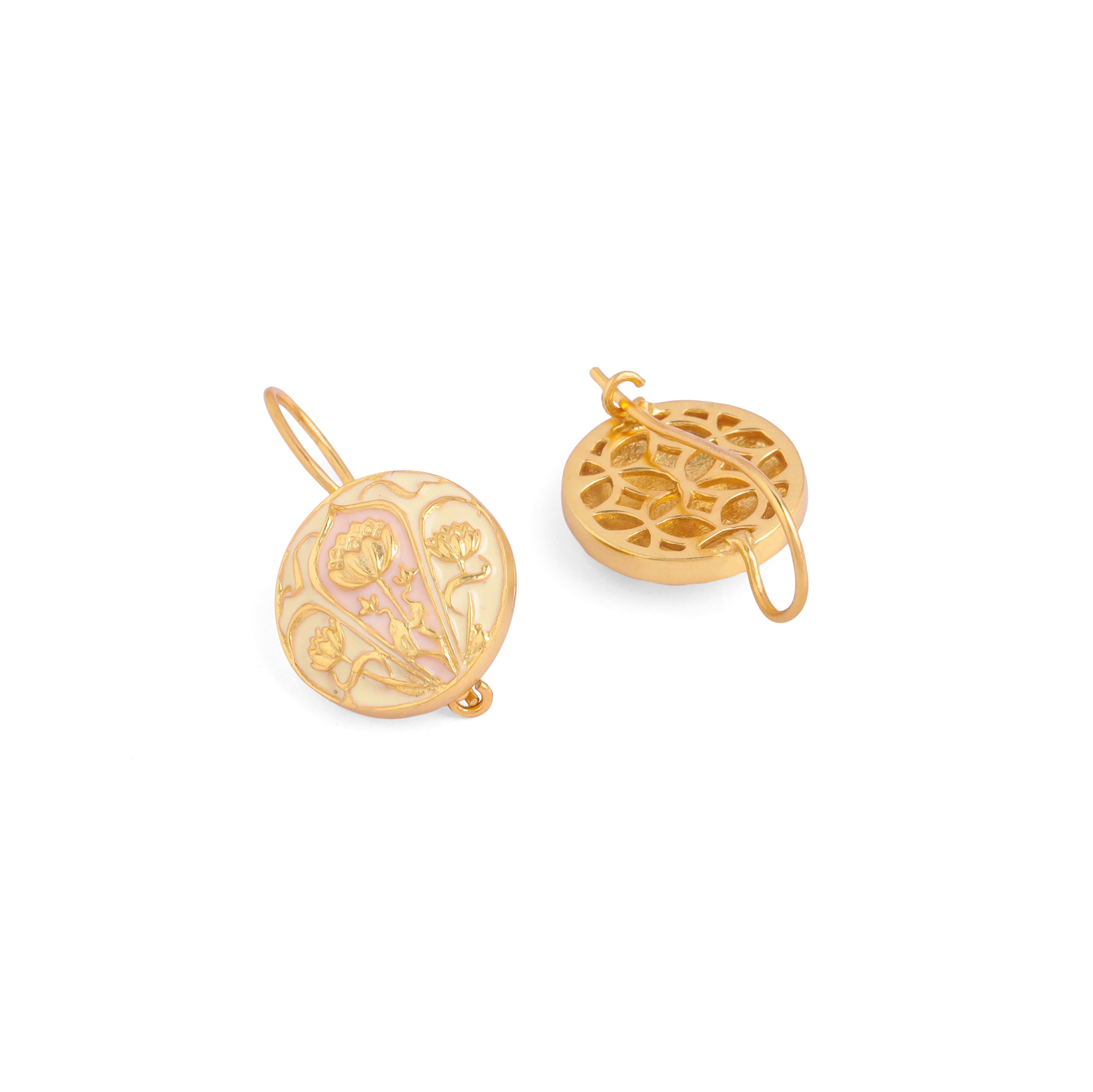 Tulip Enamel Earrings