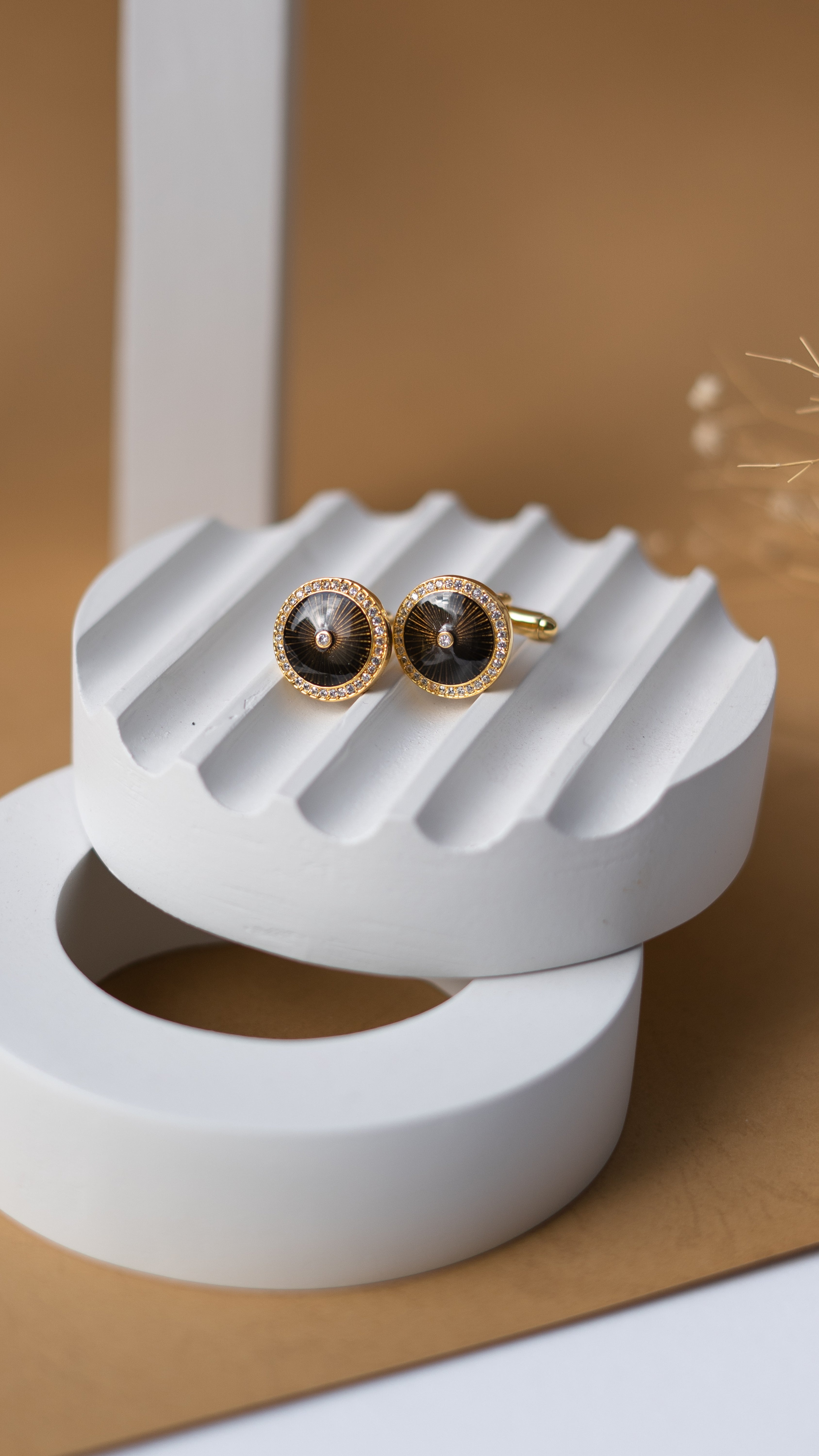 Classic enamel cufflinks