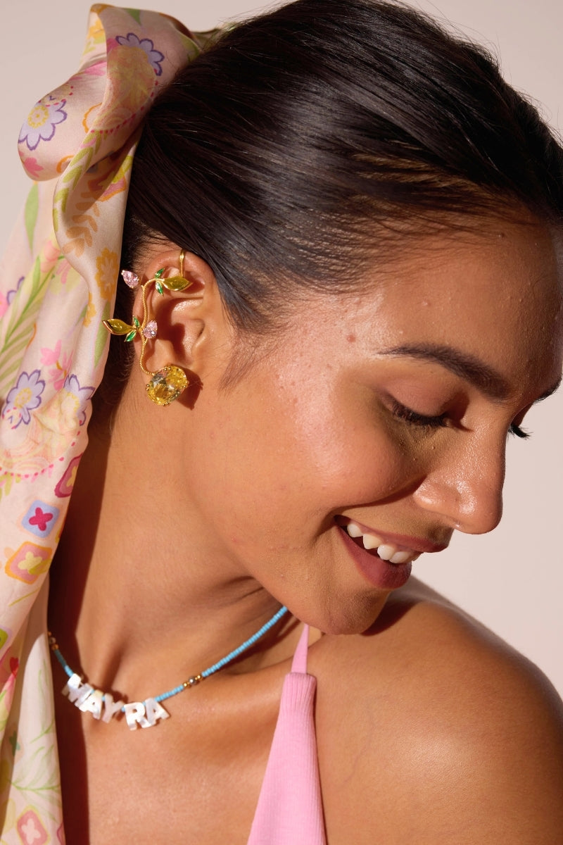 Spring ear cuff - Crystal