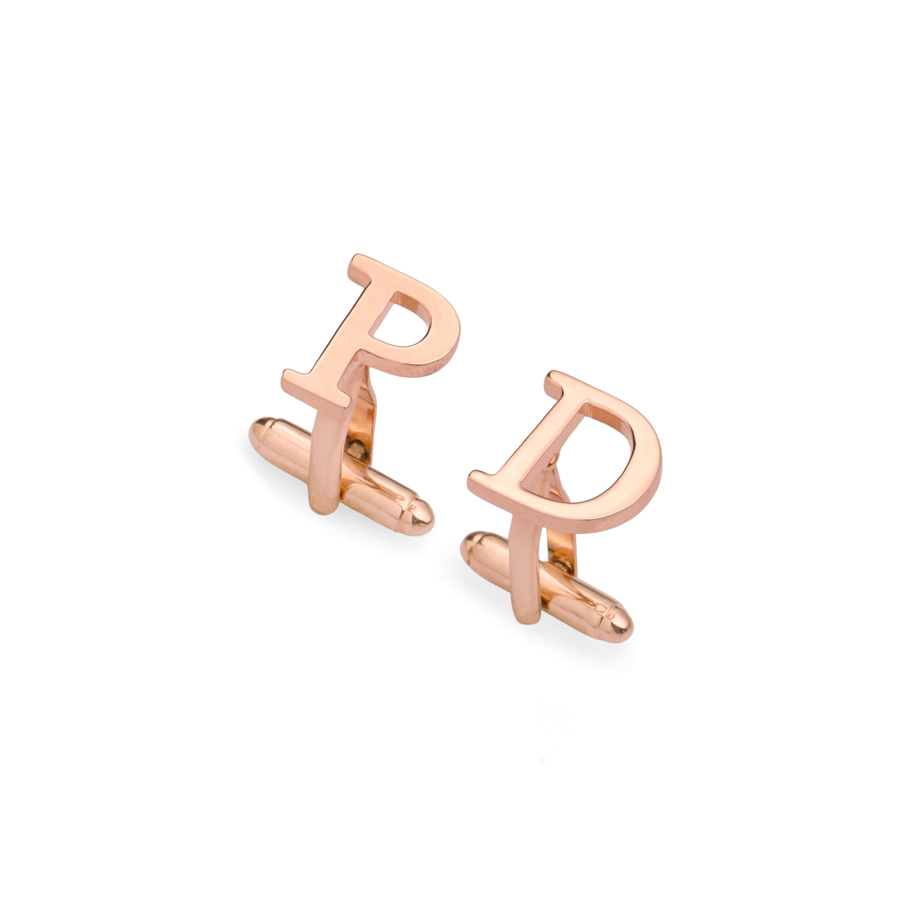 Individual Initial Cufflinks with Engraving