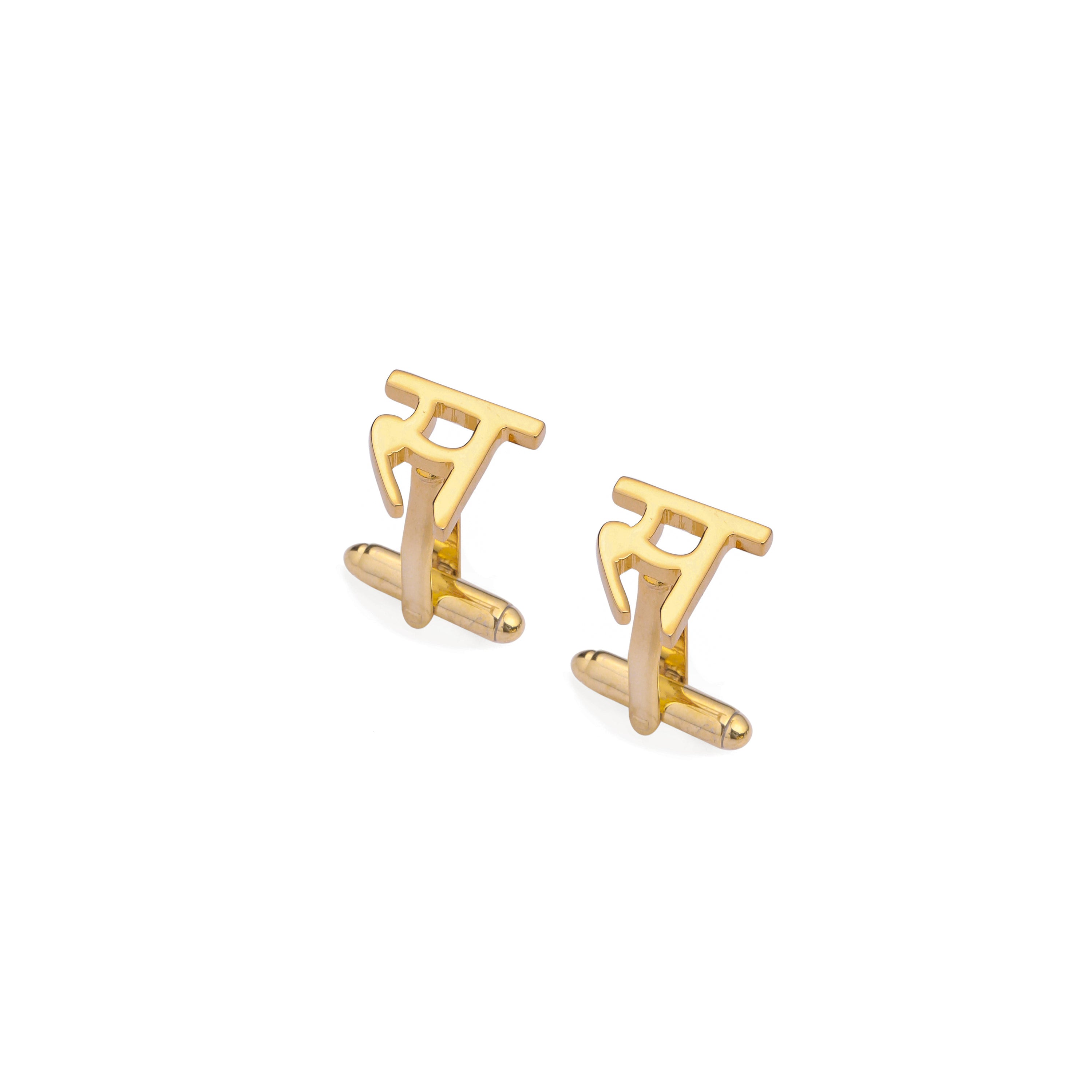 Individual Initial Cufflinks - Hindi