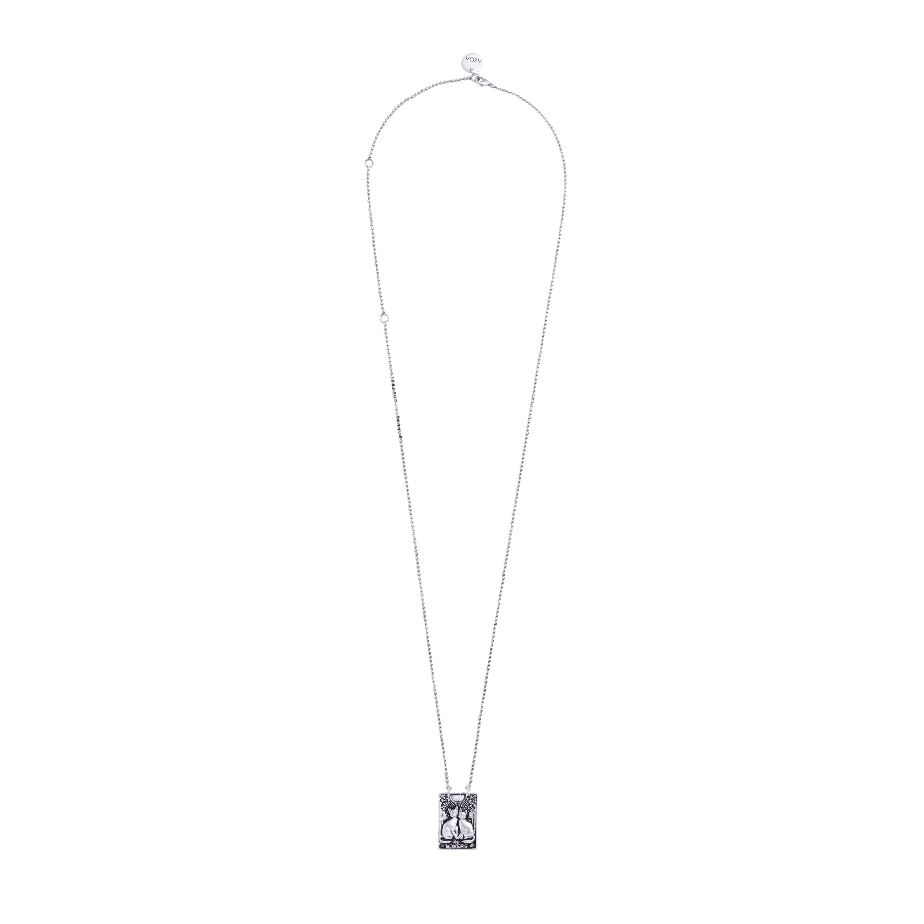 Lovers Necklace - Oxidised Silver