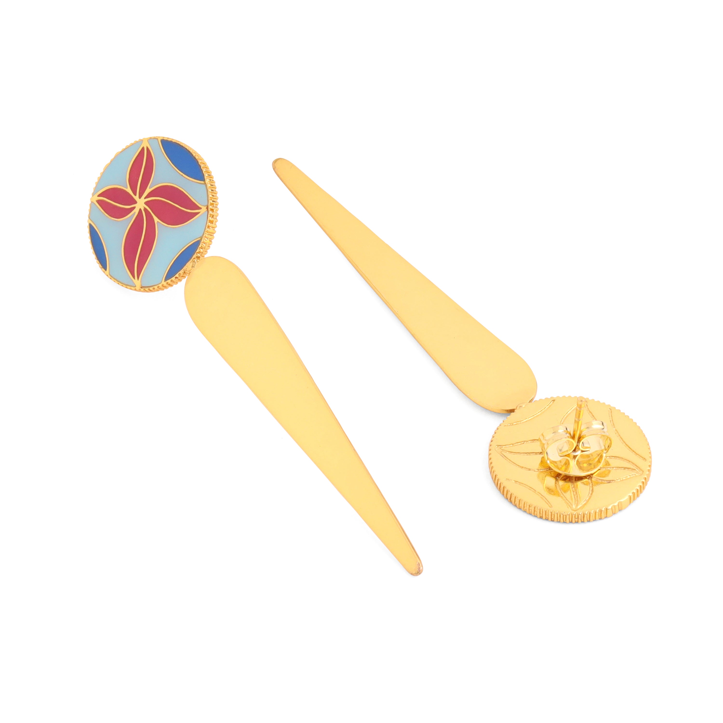 Fleur Enamel Earrings