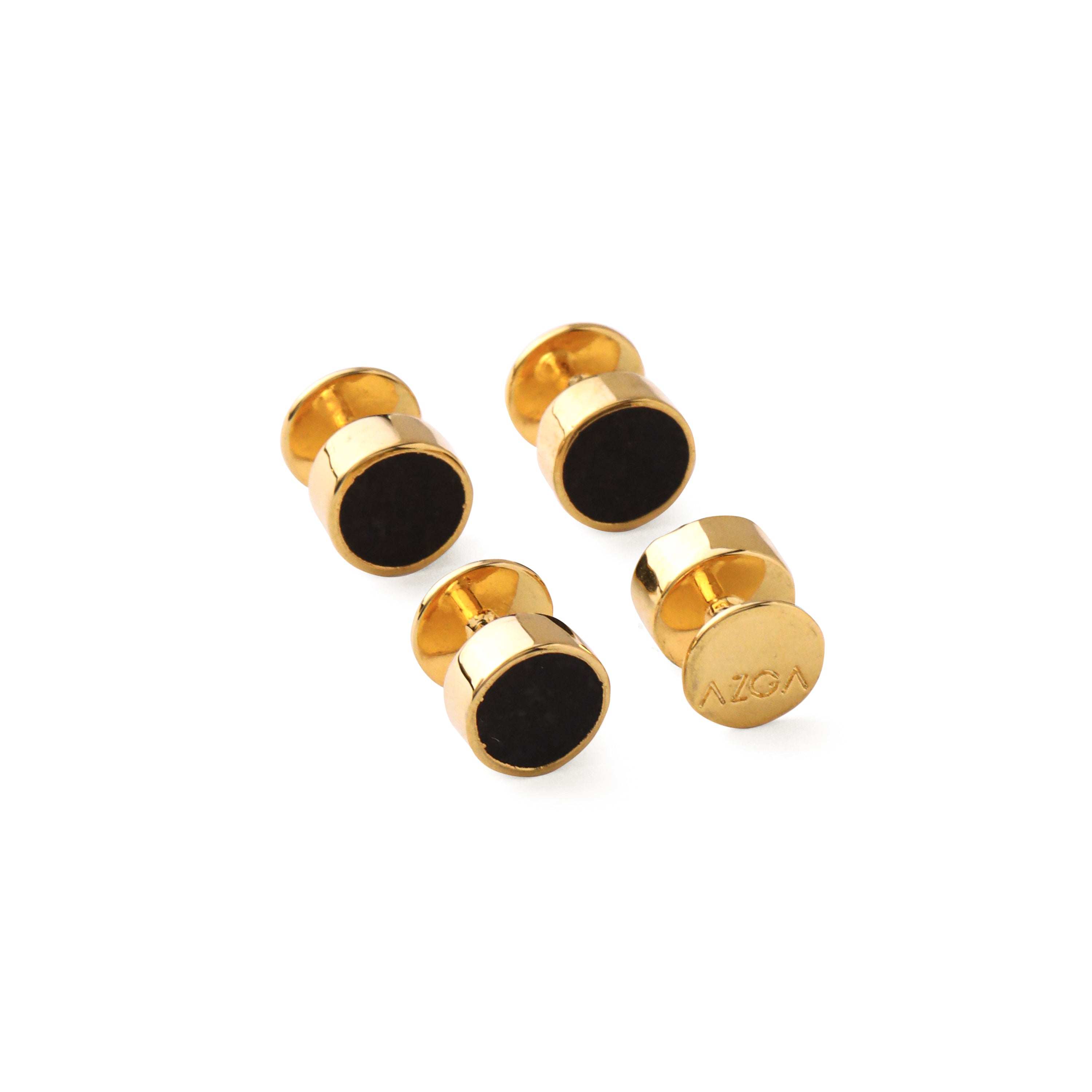 Classic Stone Inlay Shirt Stud (Set of 4)