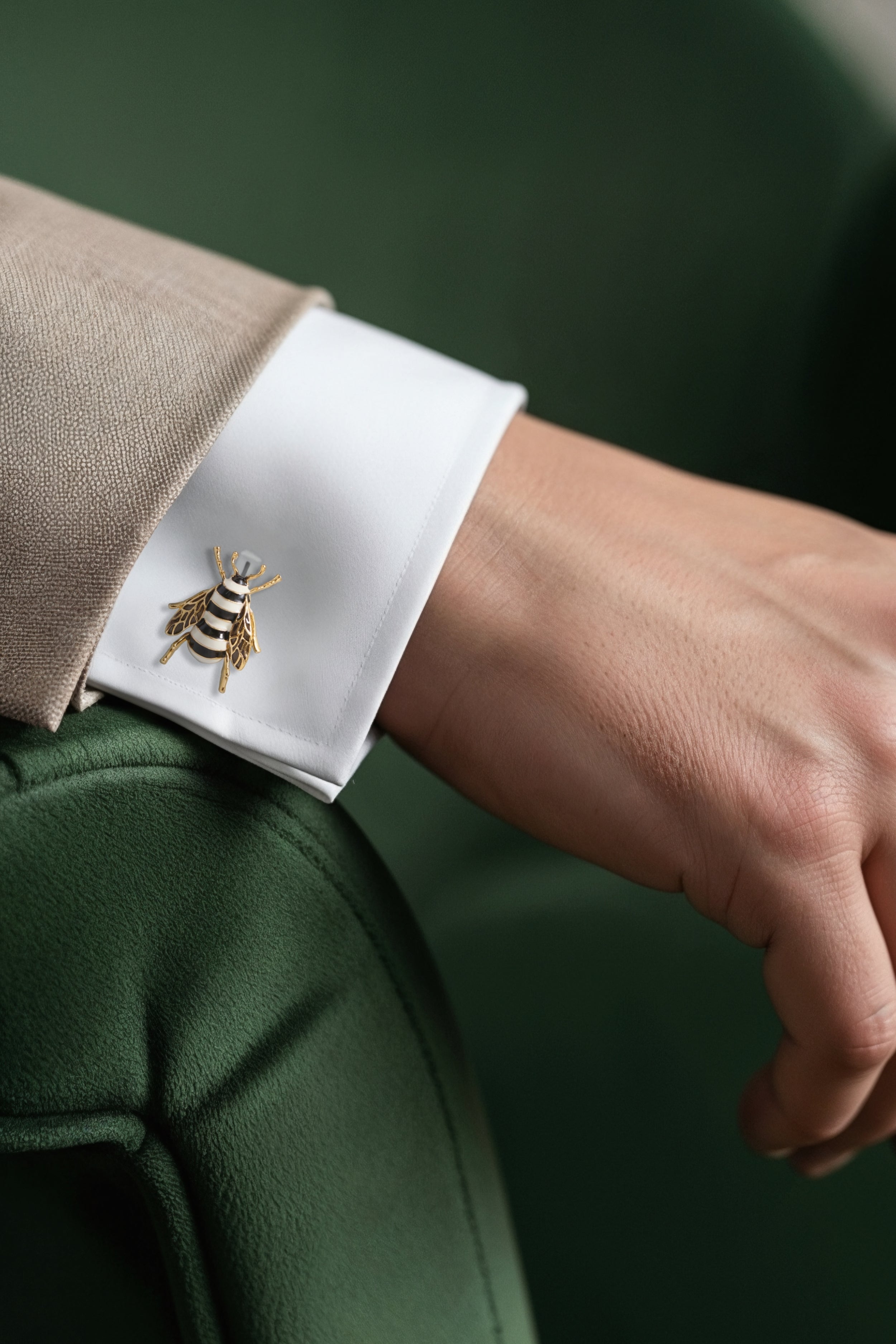 Bee Enamel Cufflinks