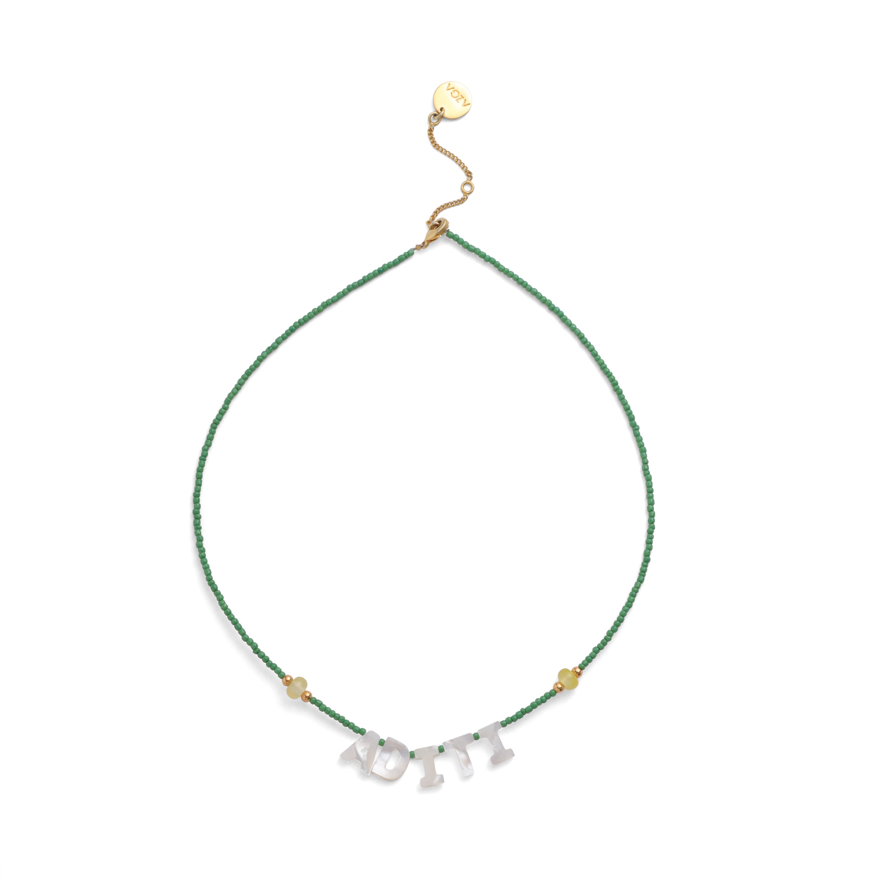Name Necklace - Sage Green