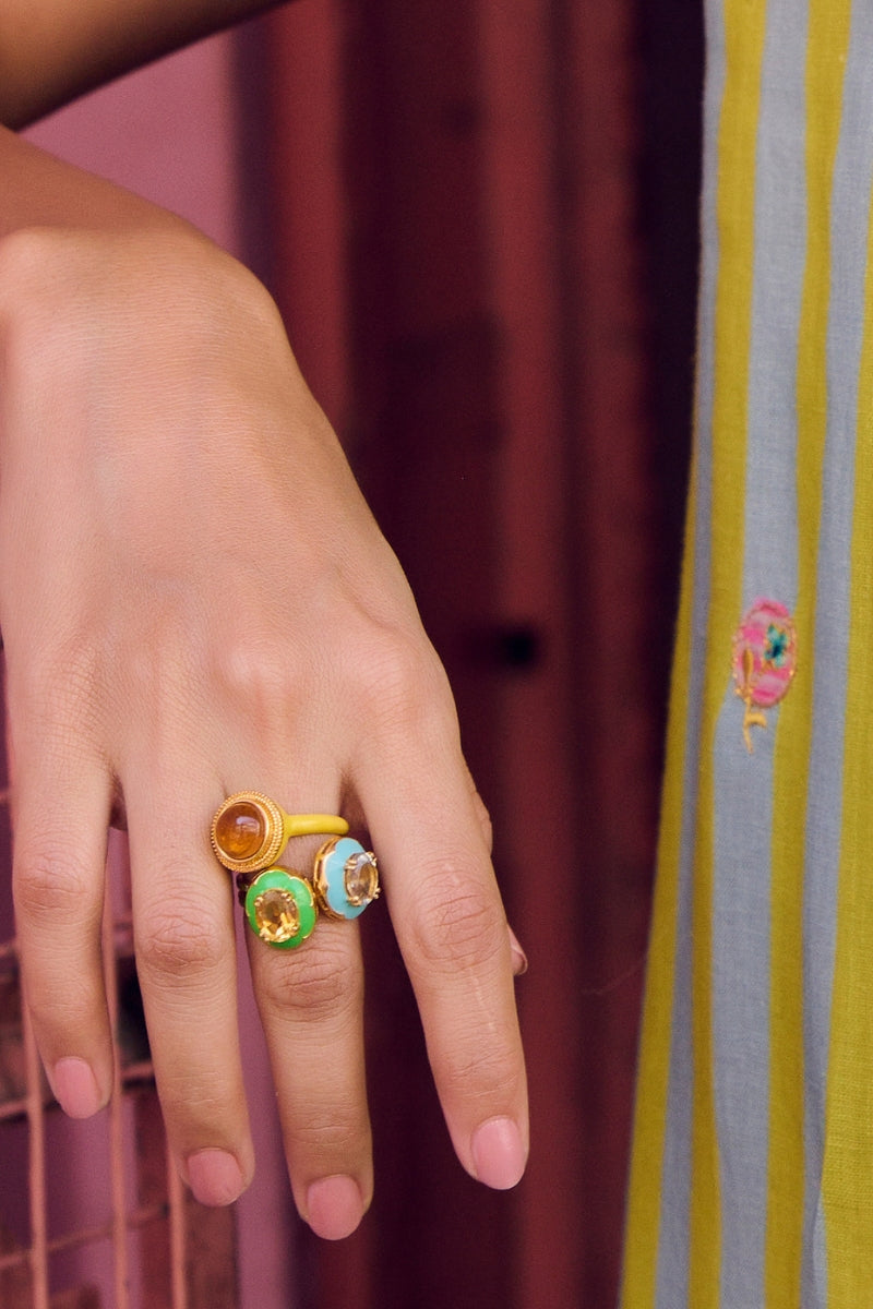 Ferro Oval ring - Lawn green