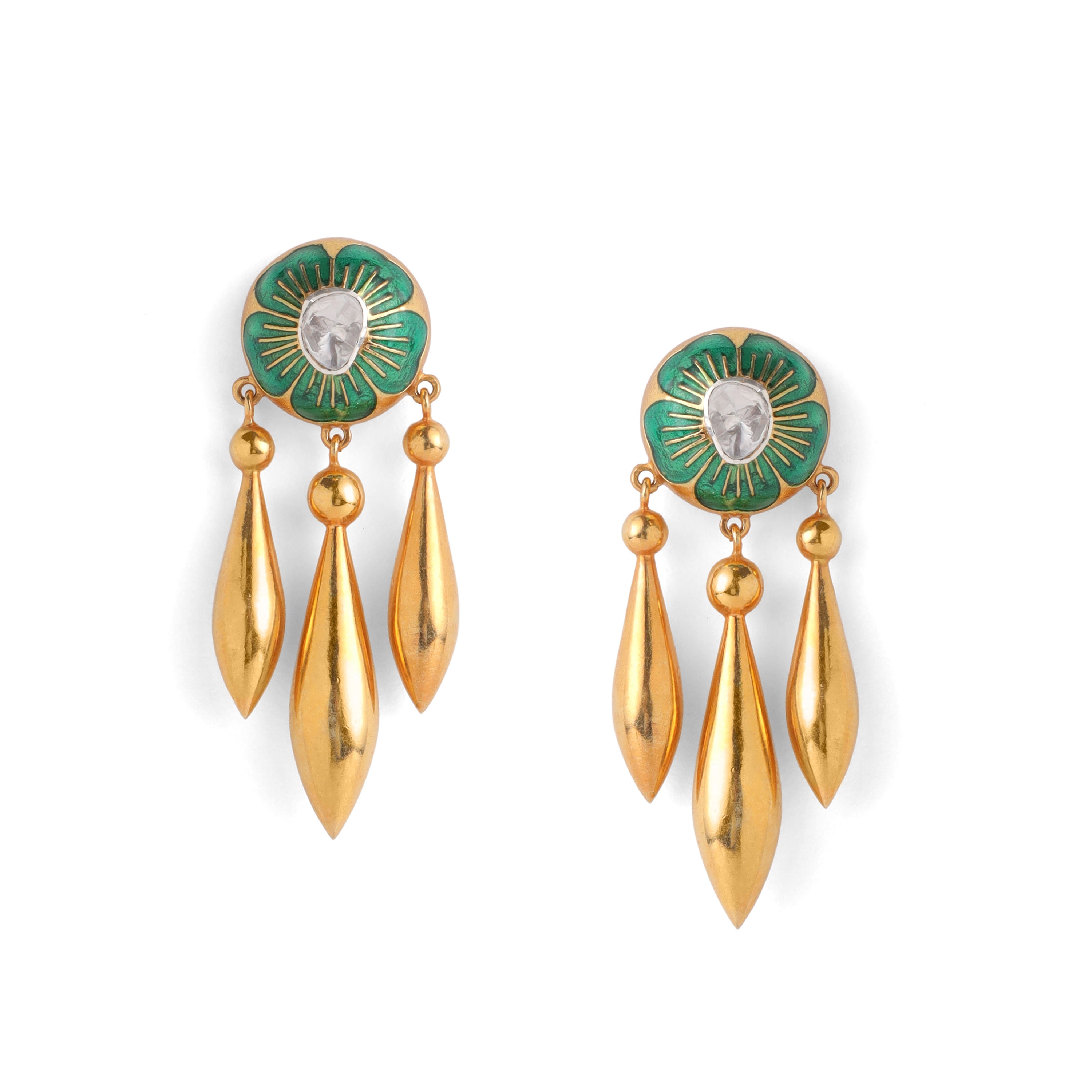 Palermo Dream Earrings - Mist Green