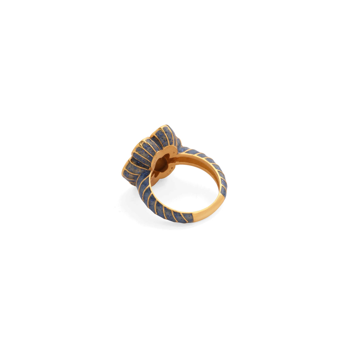 Pomelia Chand Sitara Ring - Smoky