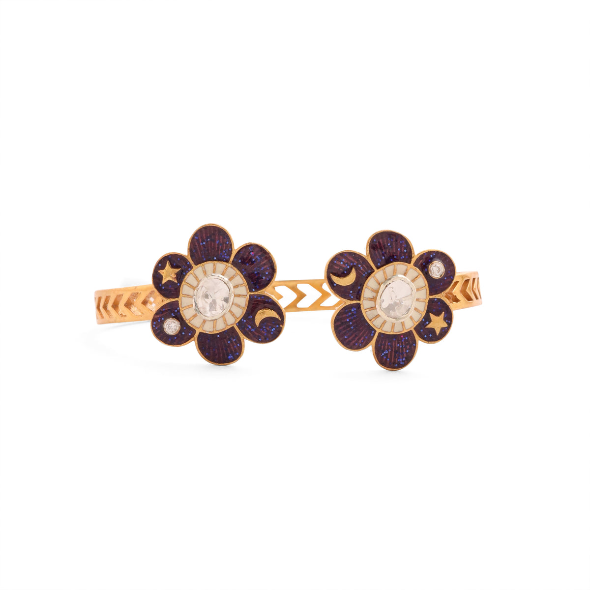 Pomelia Open Cuff - Purple
