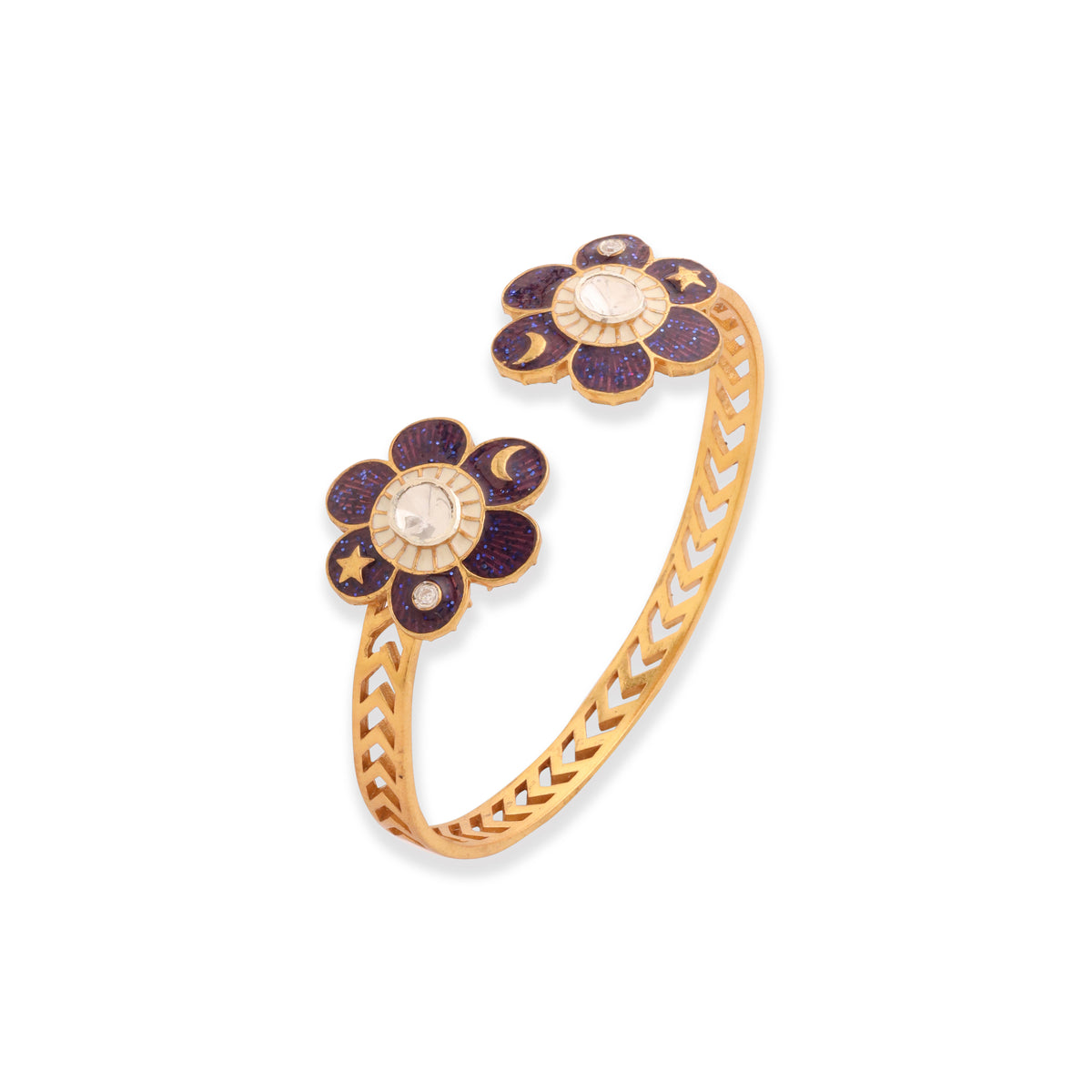 Pomelia Open Cuff - Purple