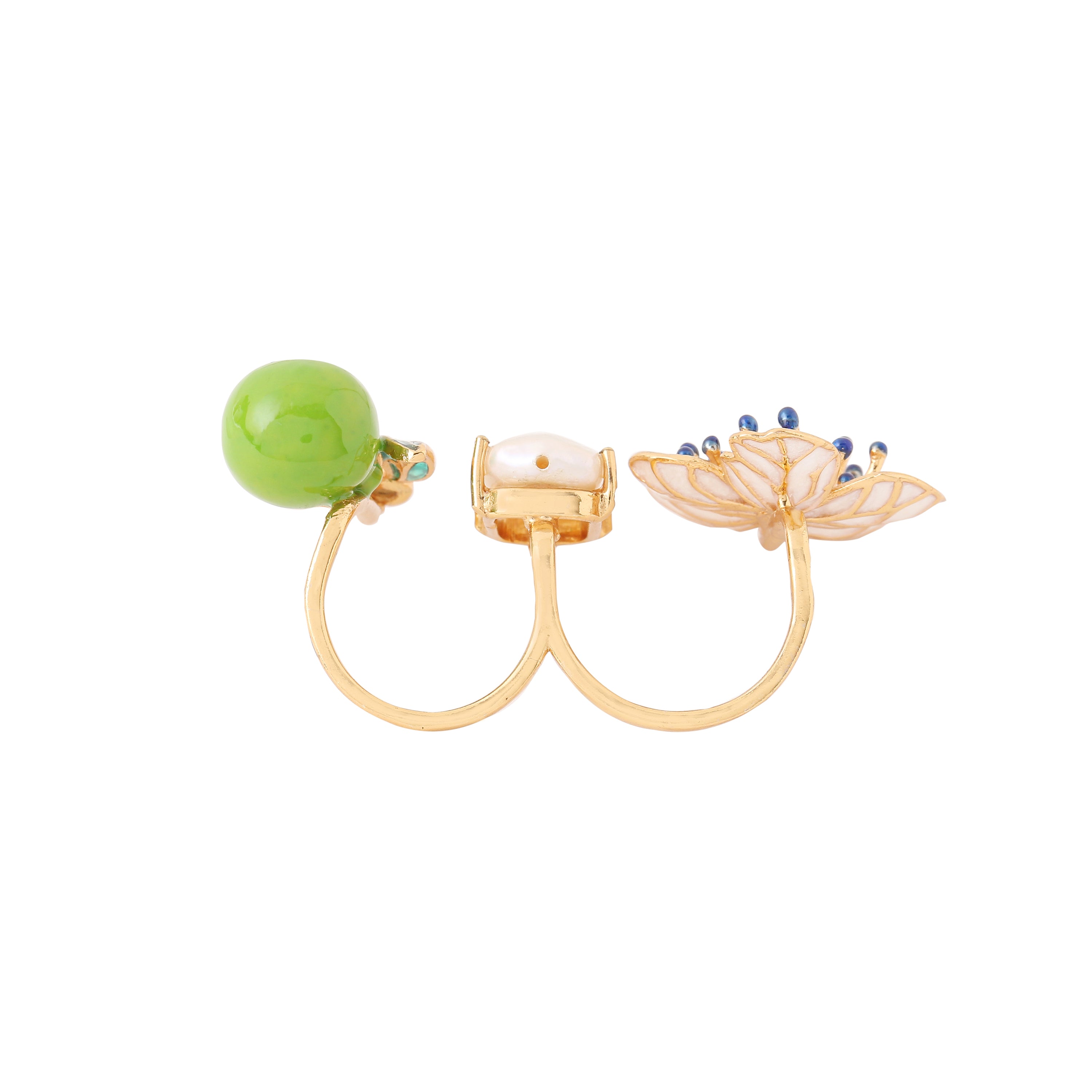 Pear Blossom Double Ring