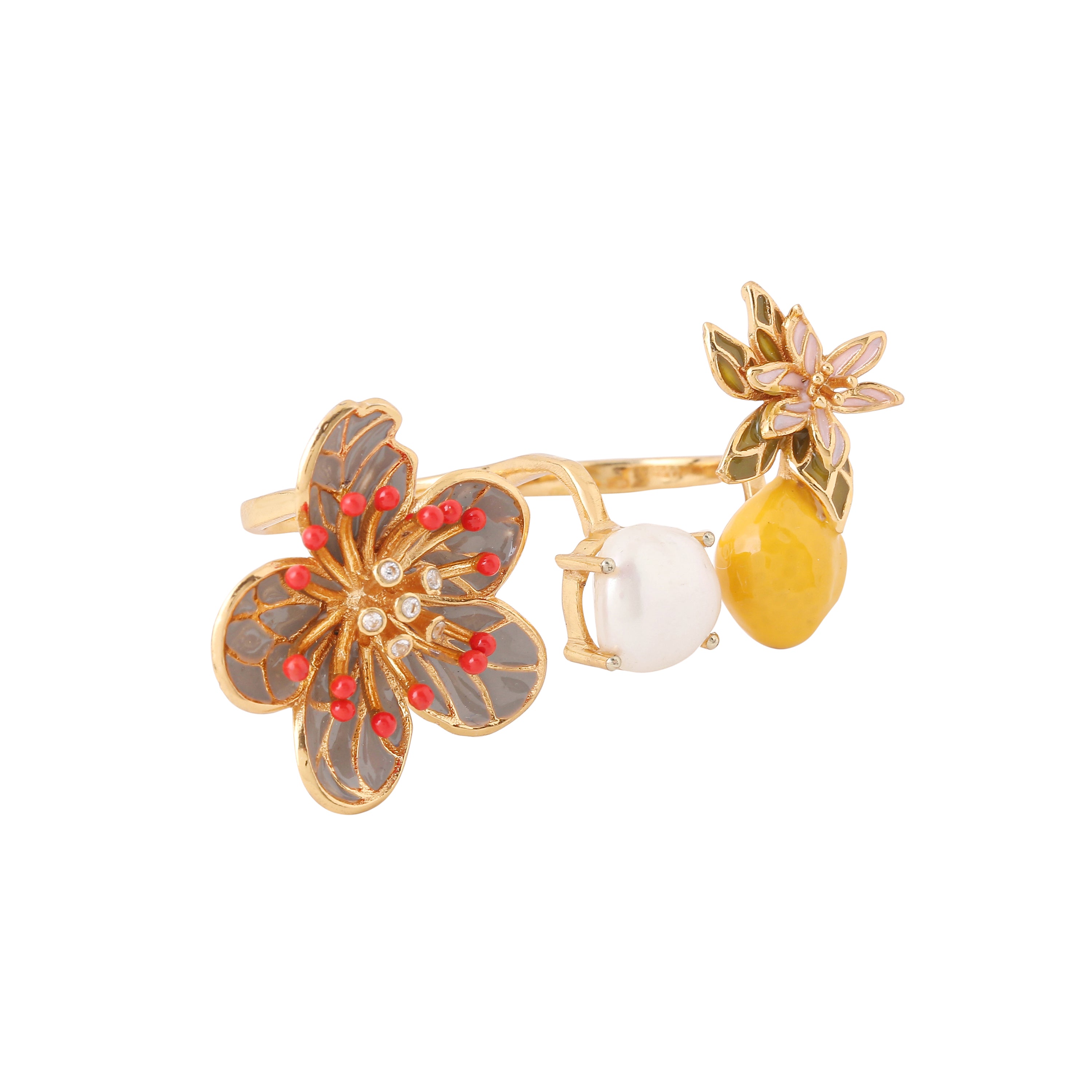 Oona Double lemon Ring