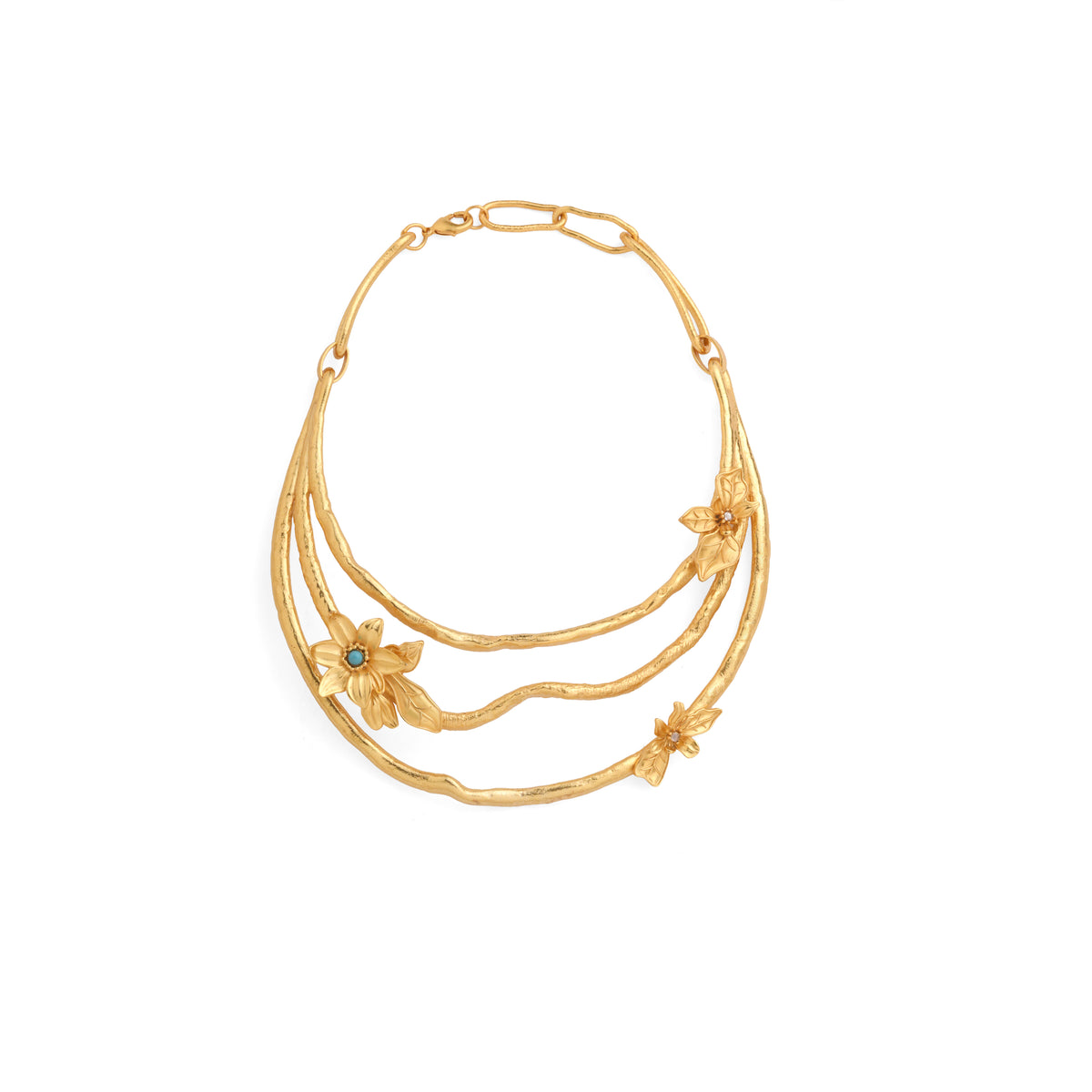 The Zora Botanical Flora Layered Necklace