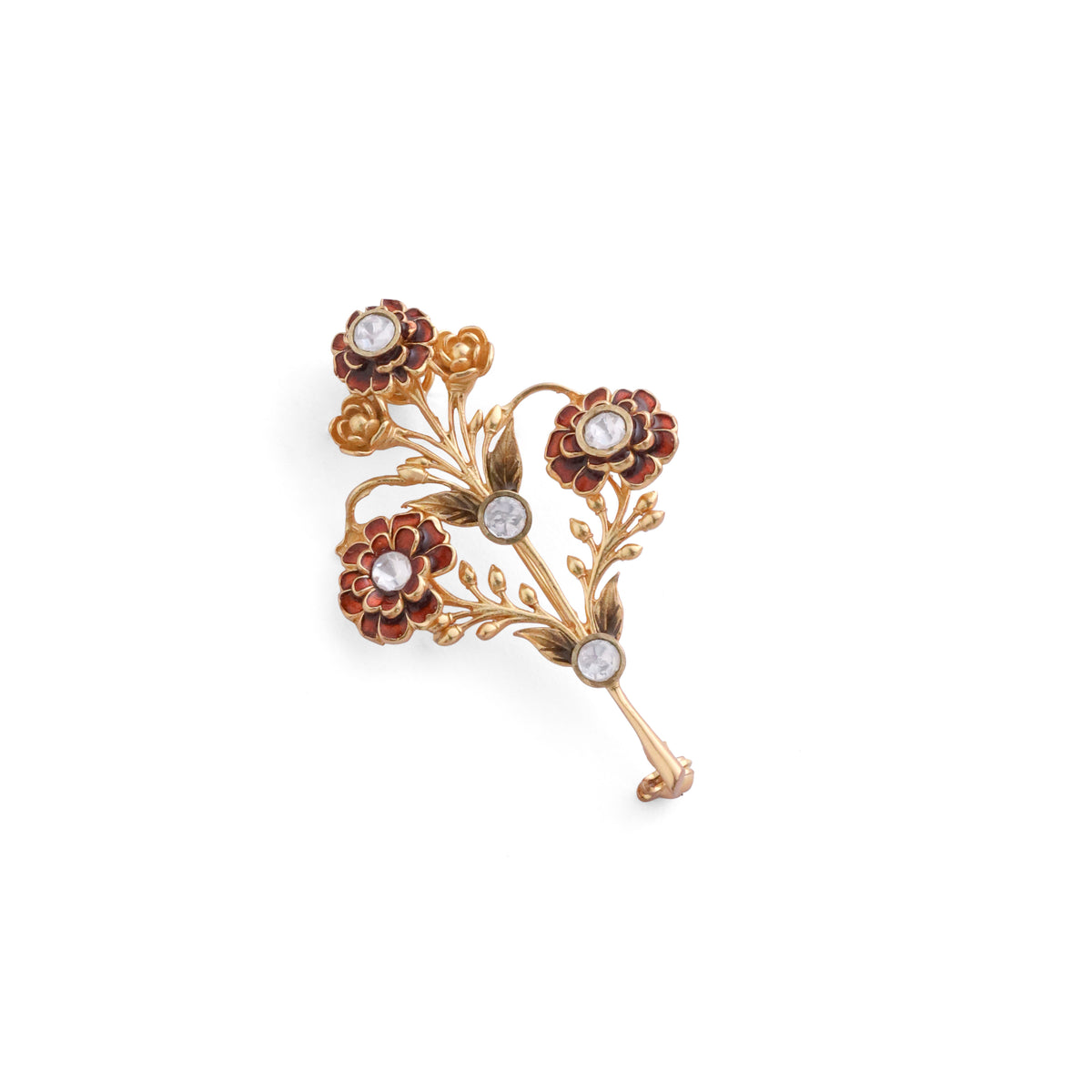 AURELIA BOTANICAL BROOCH - RED