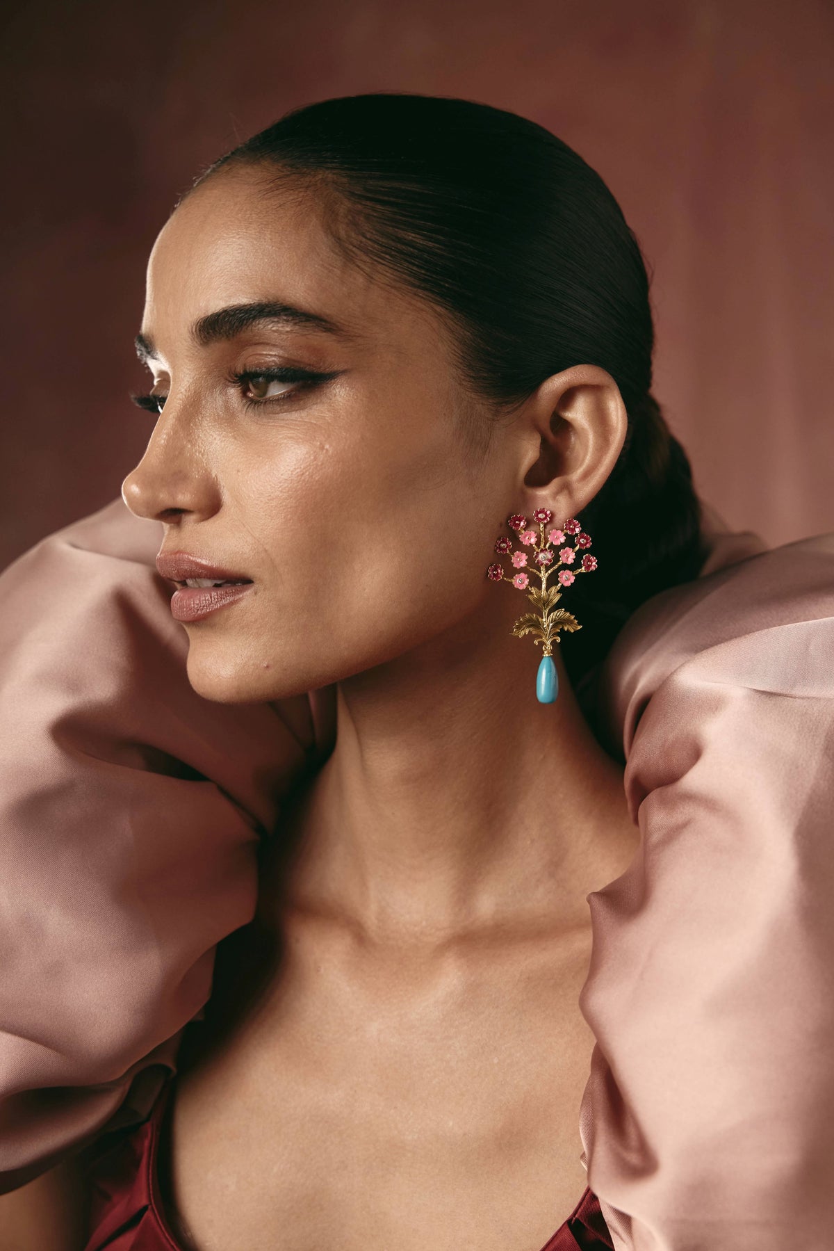 Zora Blushing Dynasty Drop Earrings