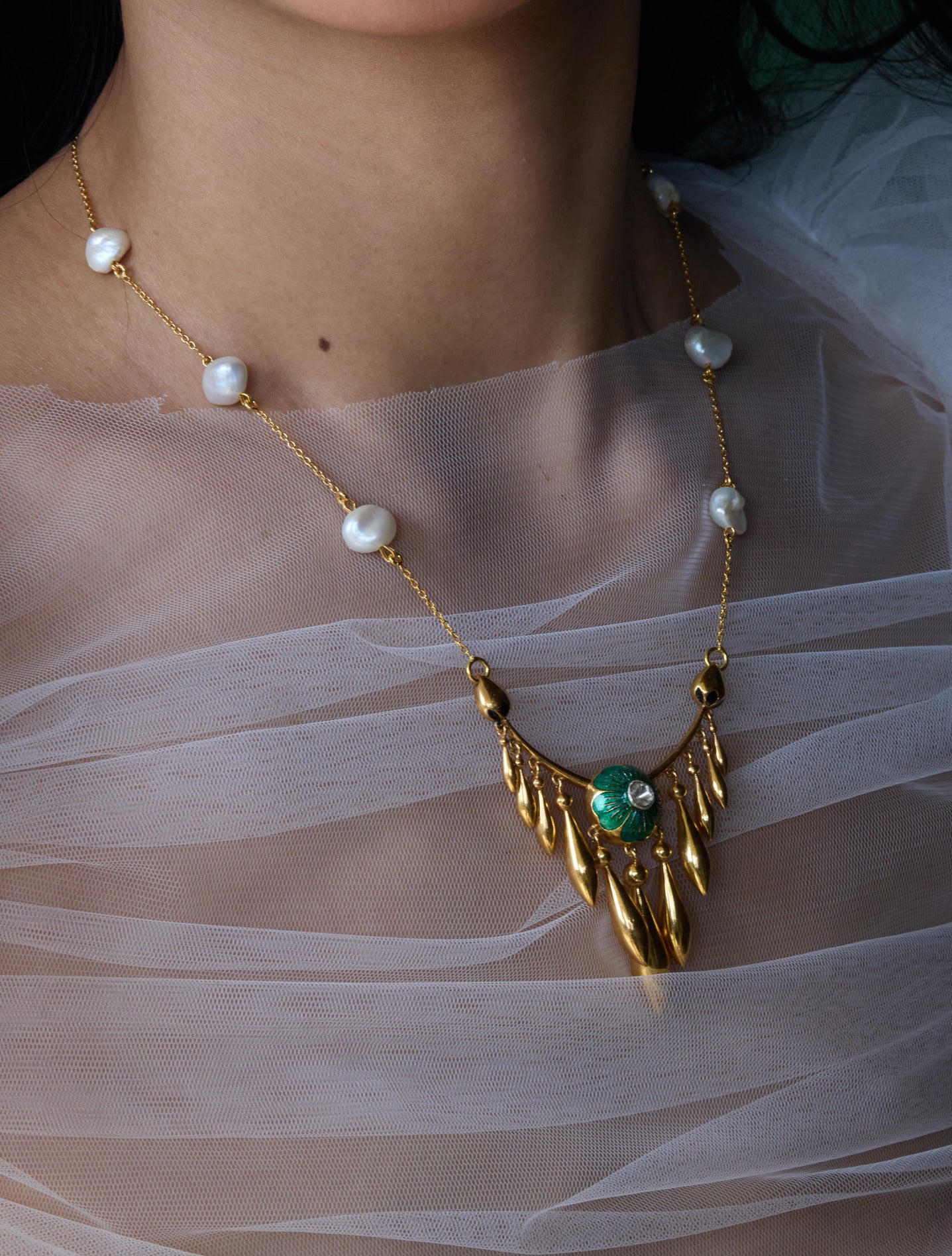 Palermo Dream Necklace - Mist Green