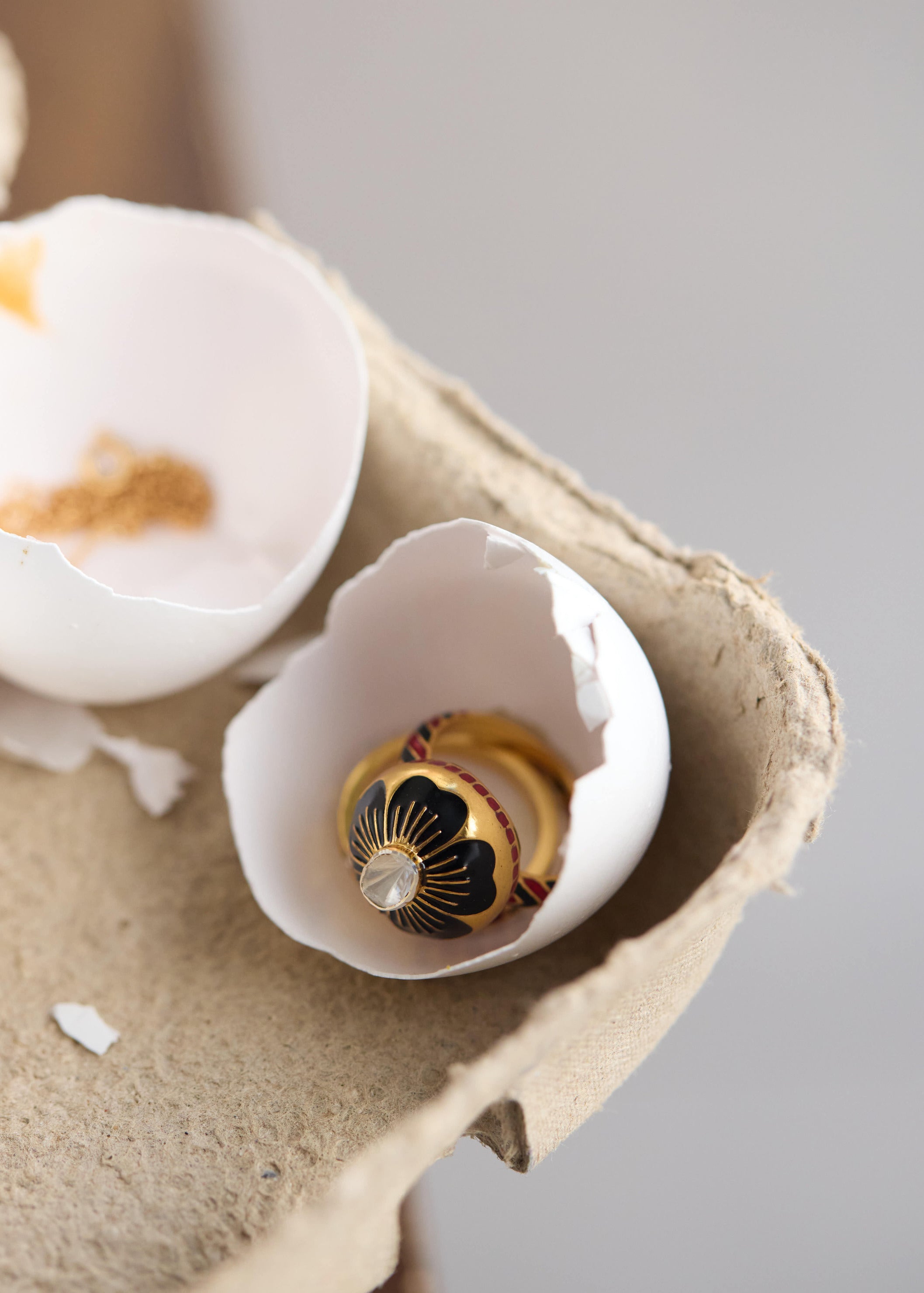 Palermo Dream Ring - Barn red & Charcoal