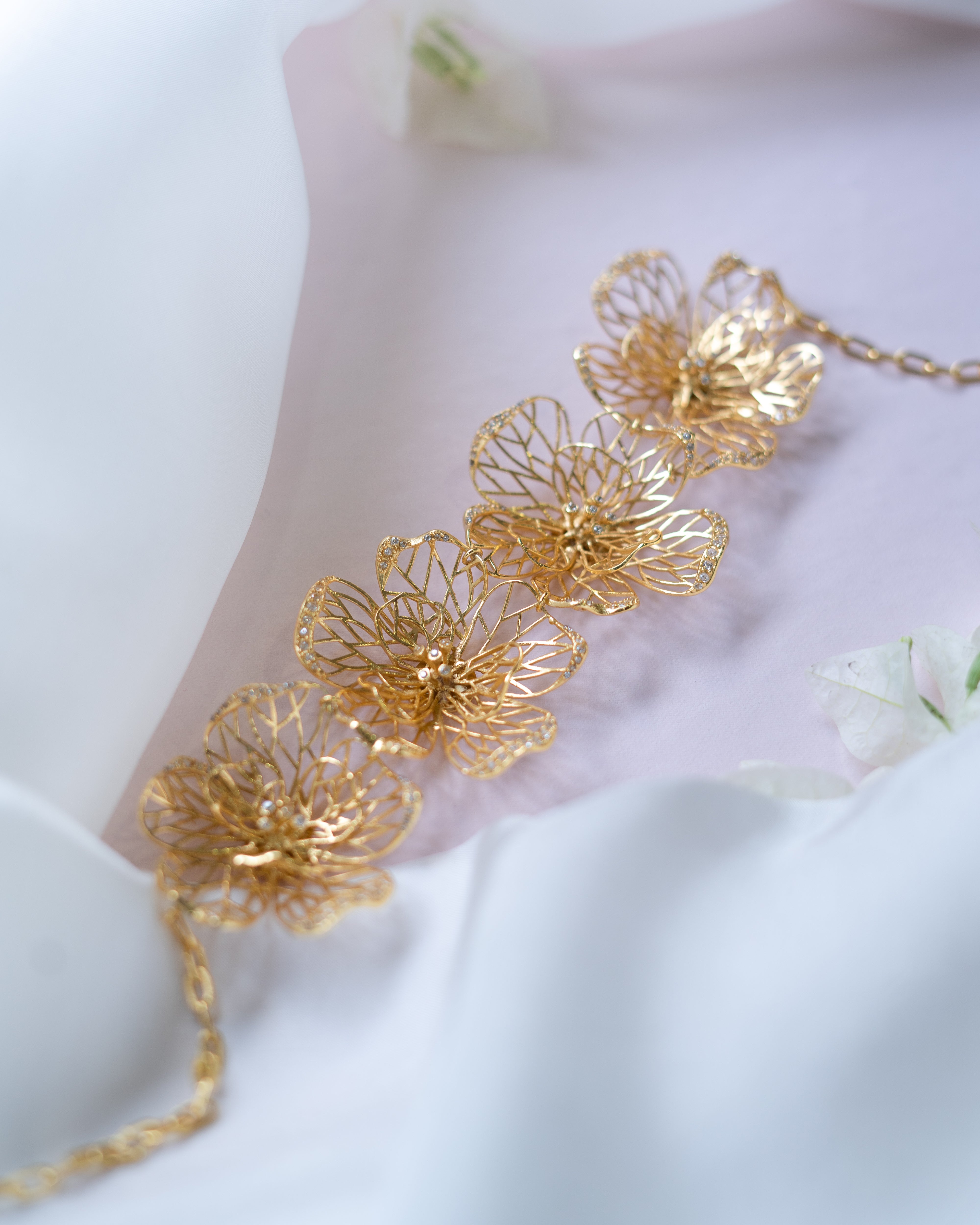 Fiore Floral Oro Choker