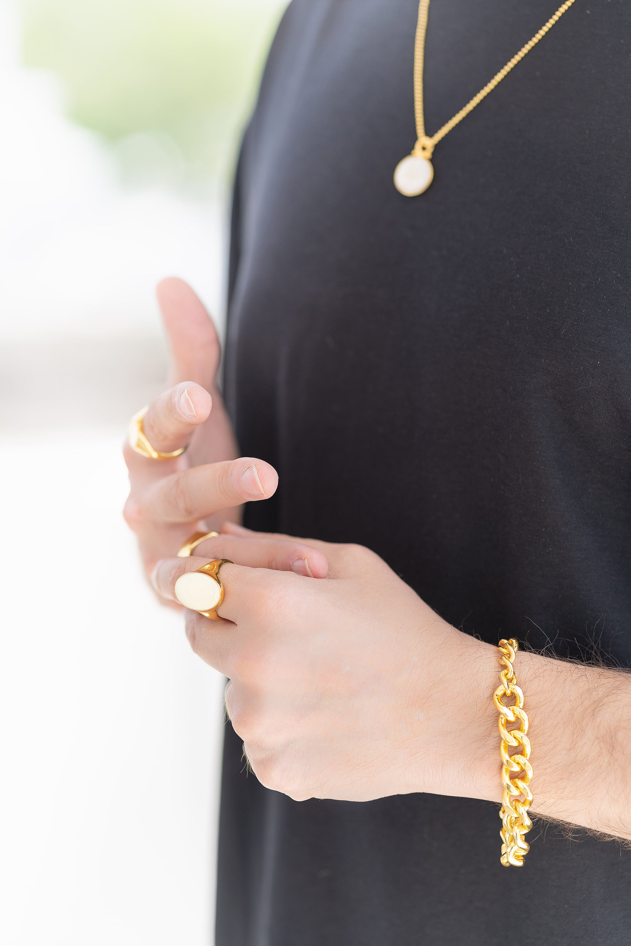 Classic Enamel Ring - Ivory