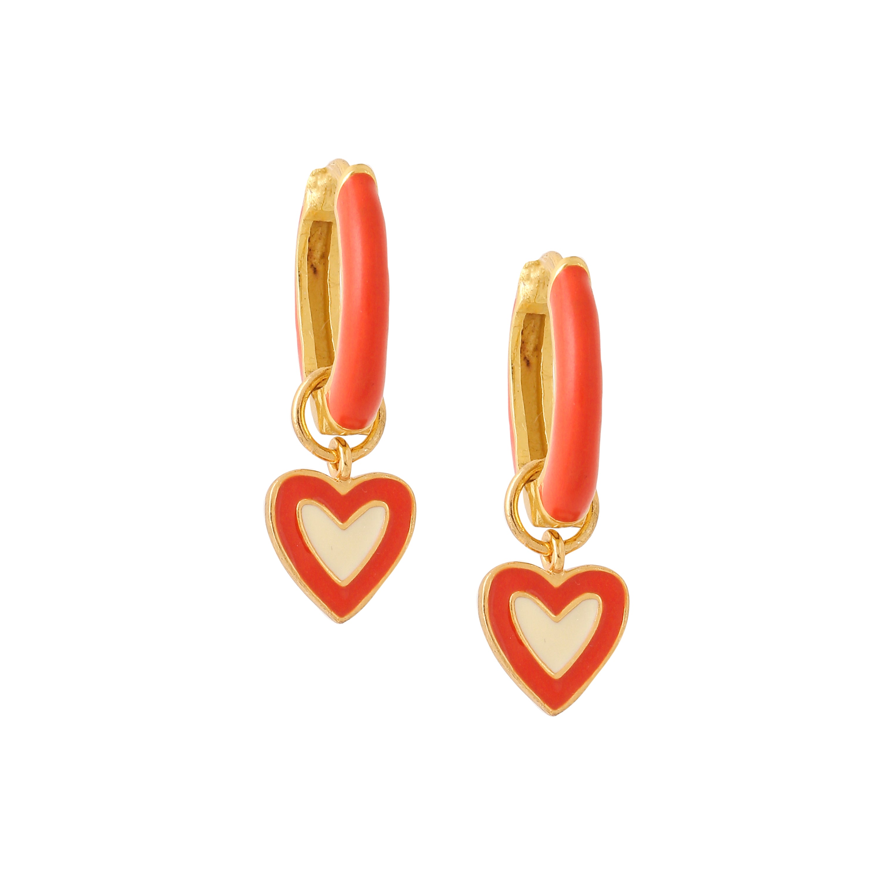 Loco Midi heart Hoops - Eco neon