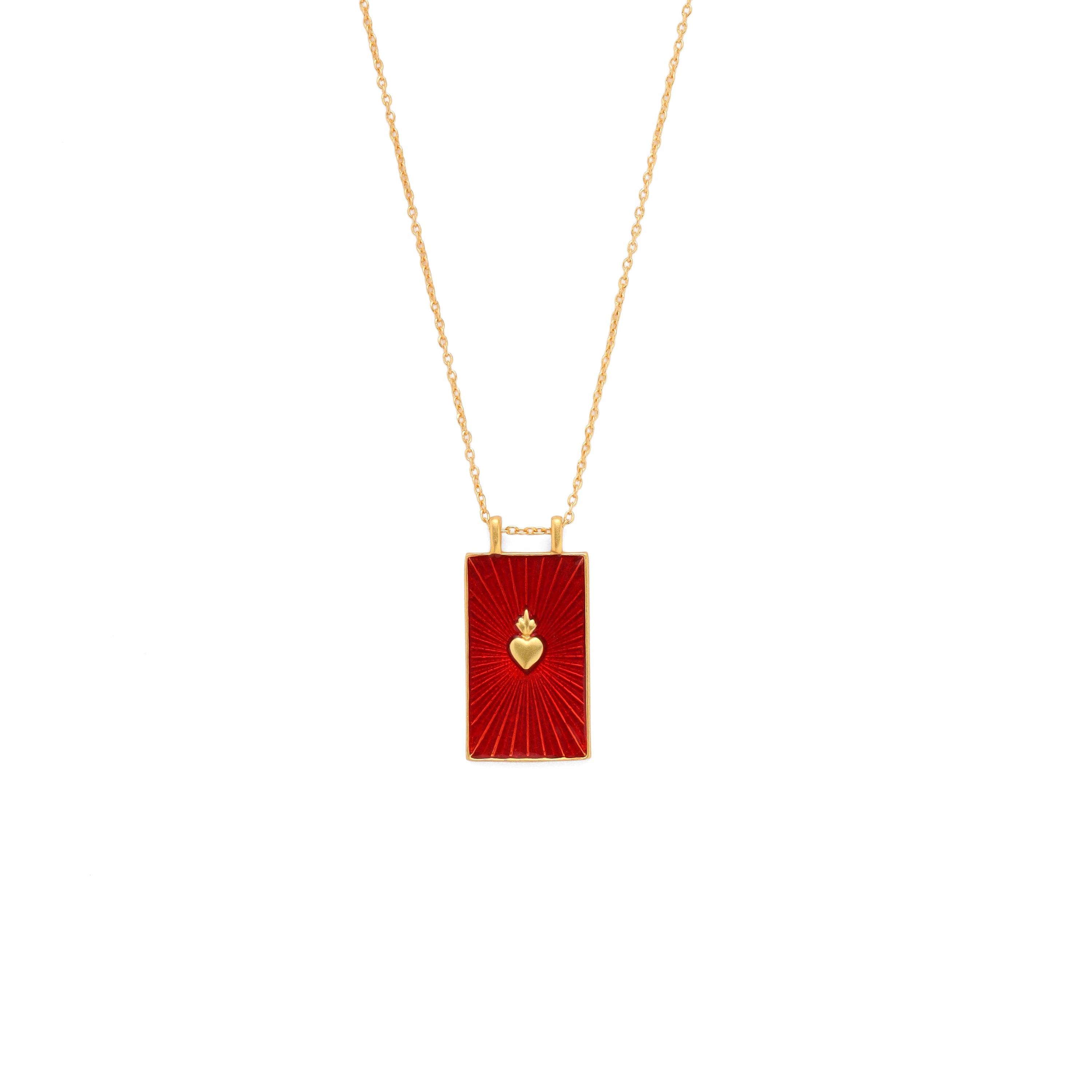 Heart Potion Necklace - Maroon