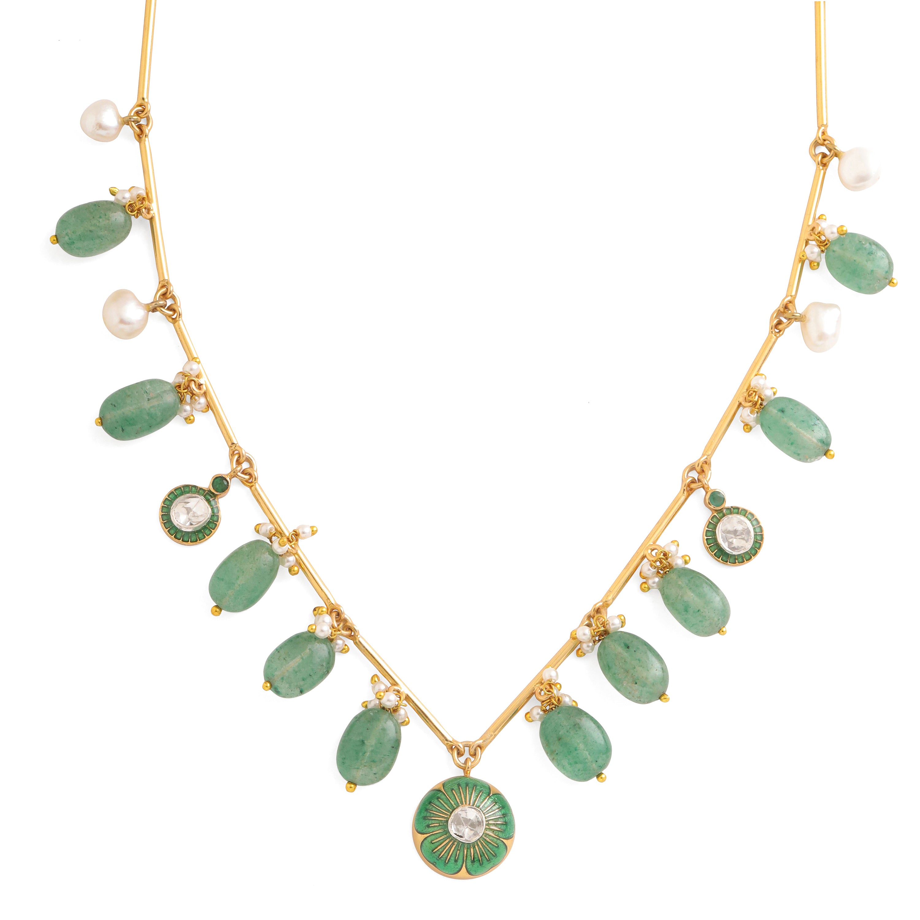 Haribagh Polki & Pearl Necklace