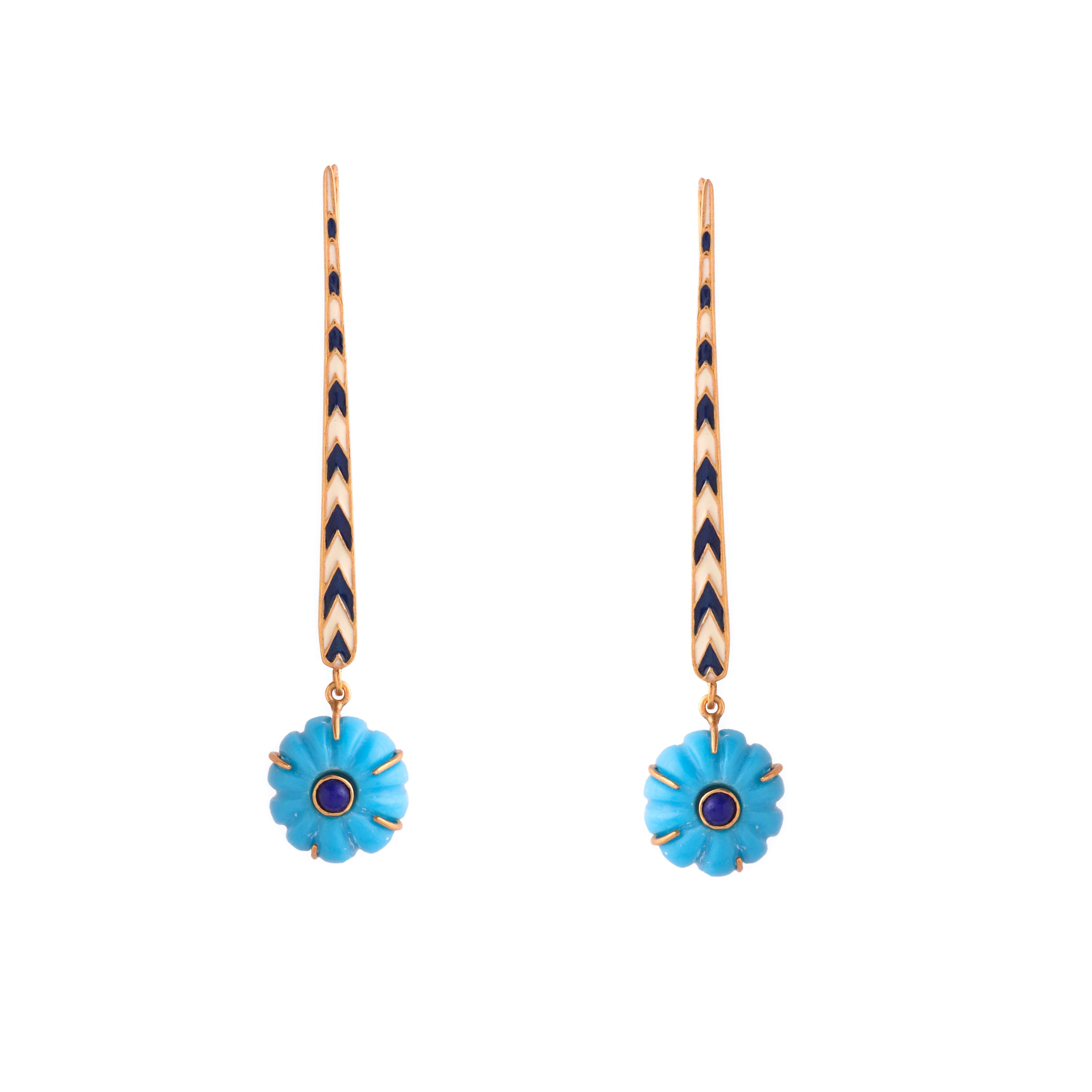 Paro Azure Bloom Drop Earrings