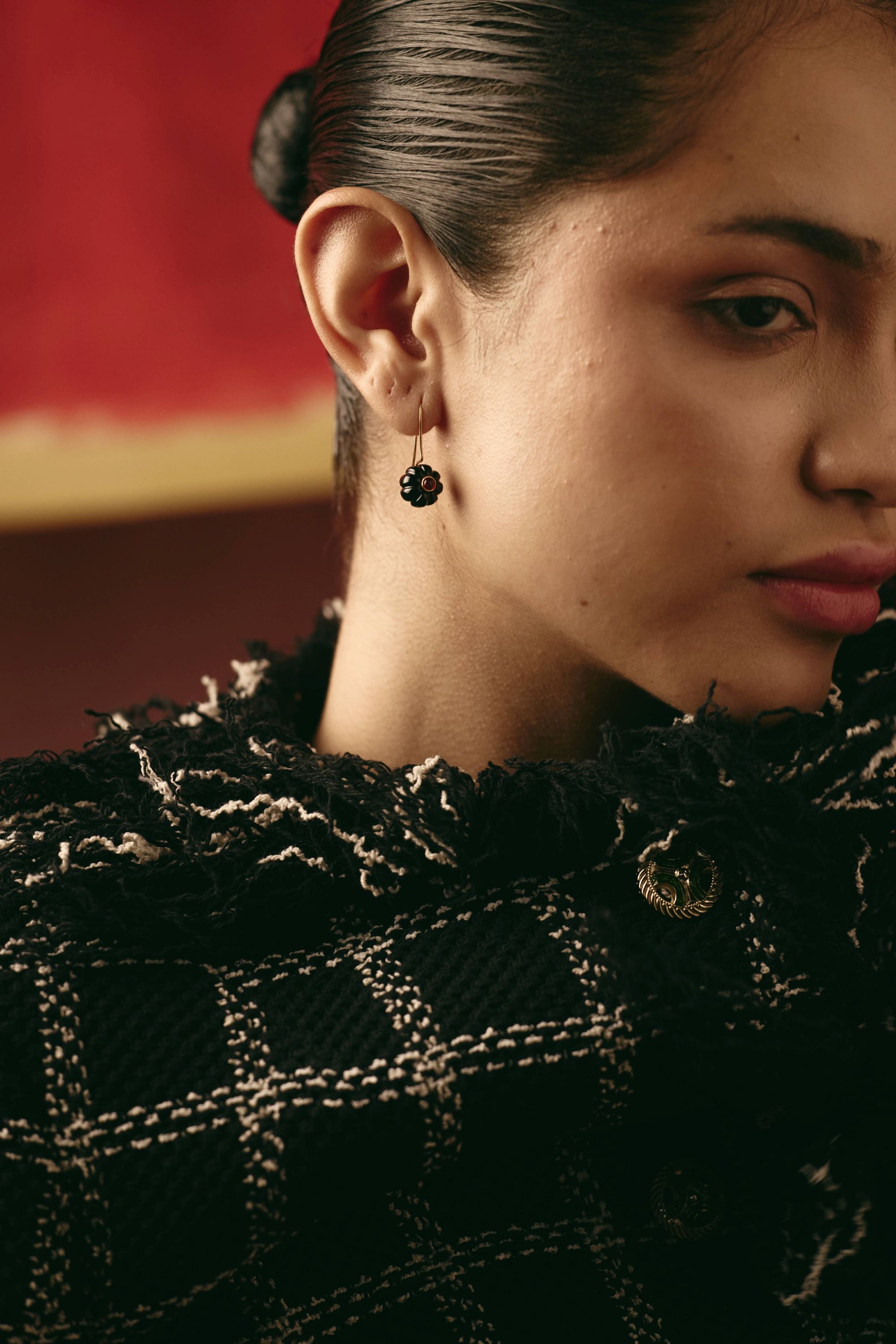 Paro Midnight Bloom Drop Earrings