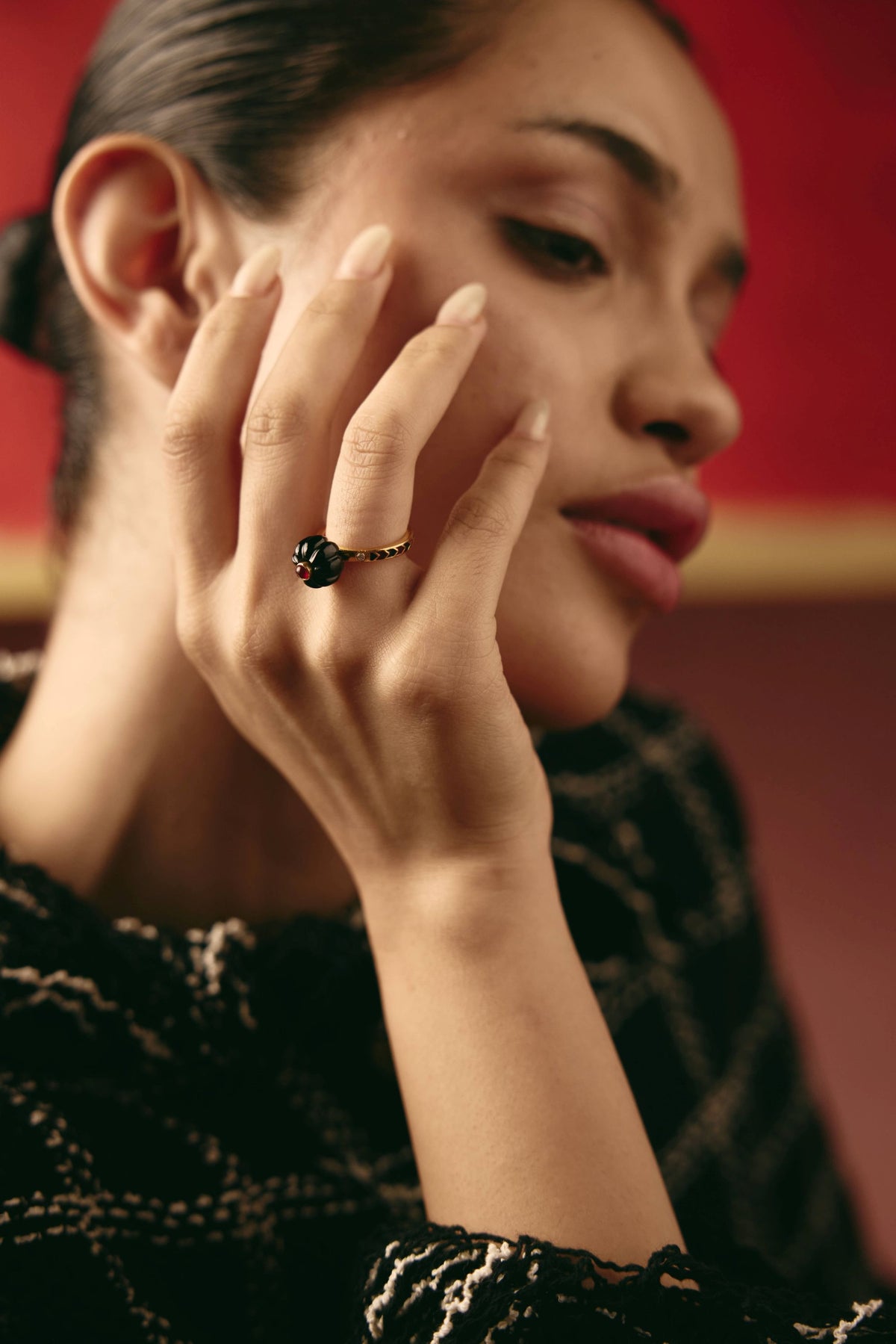 Paro Midnight Bloom Ring