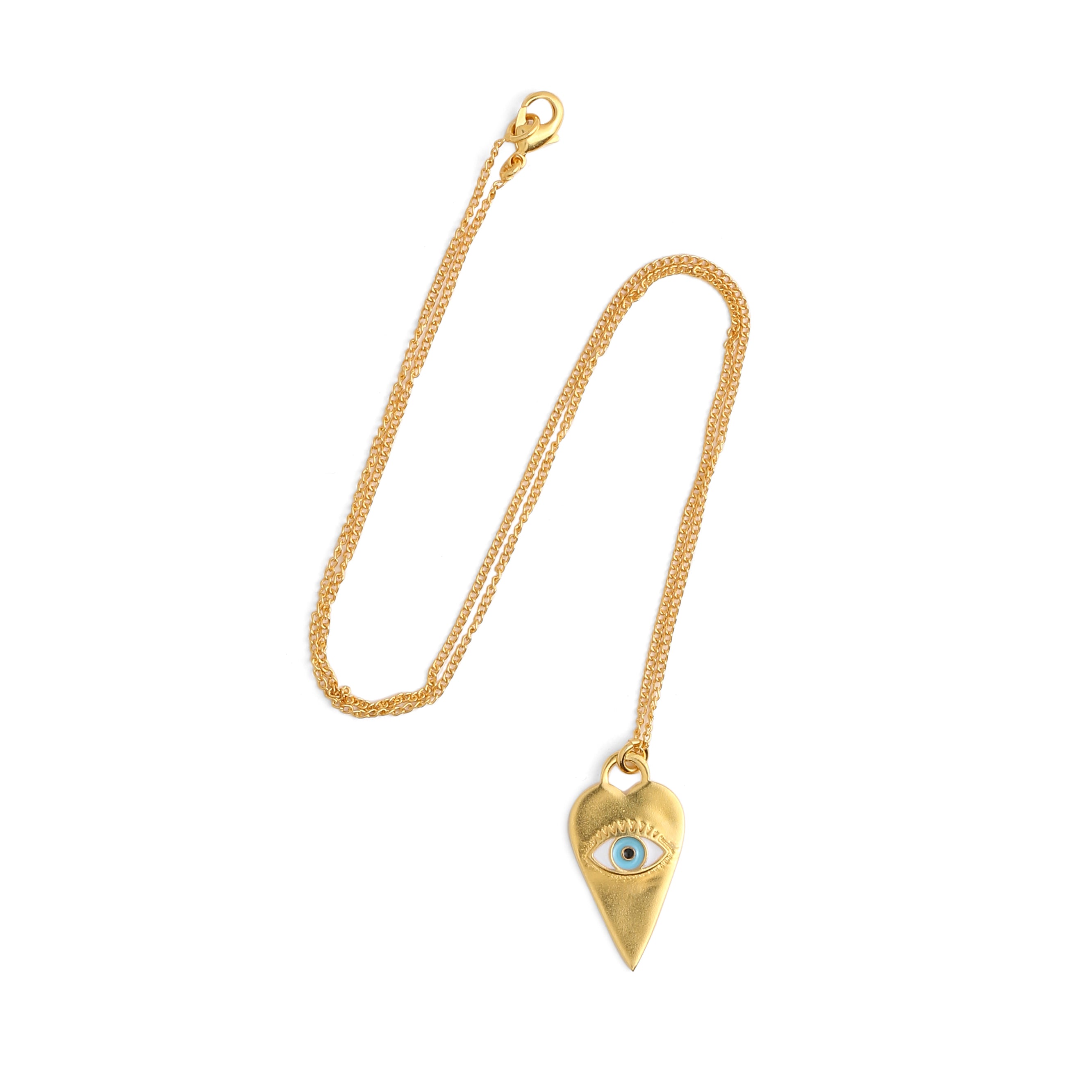 Heart Eye Neck Chain - Gold