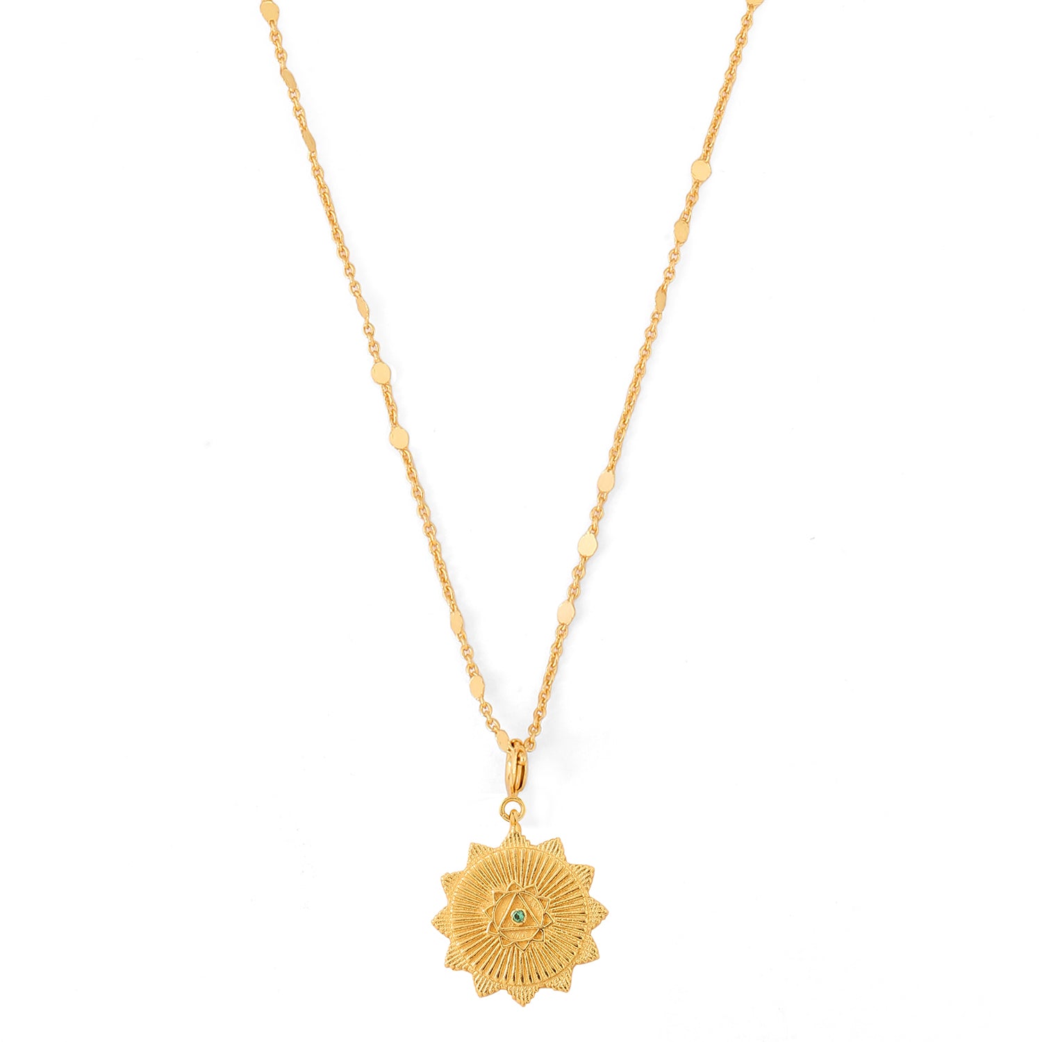 manipura chakra charm necklace