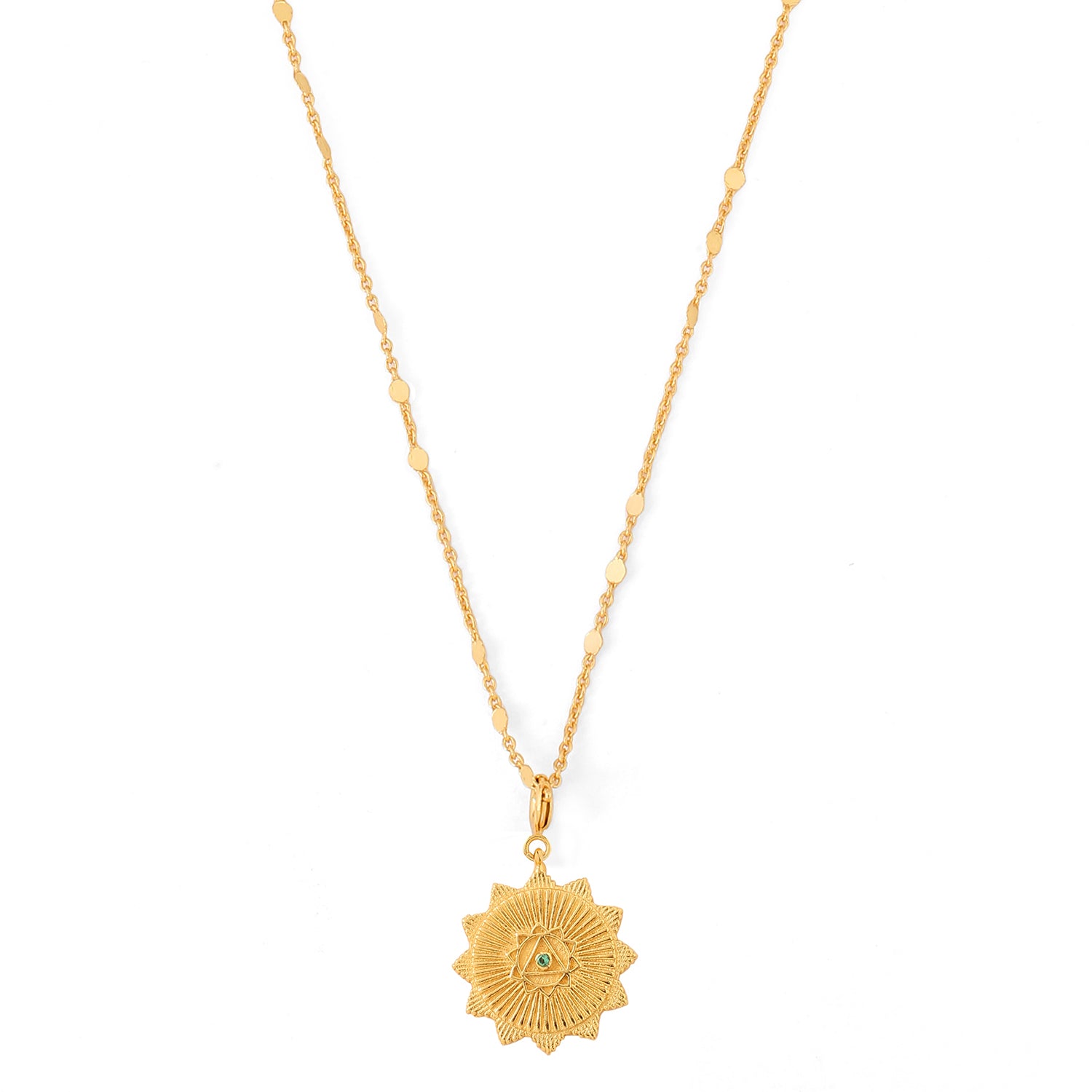 manipura chakra charm necklace