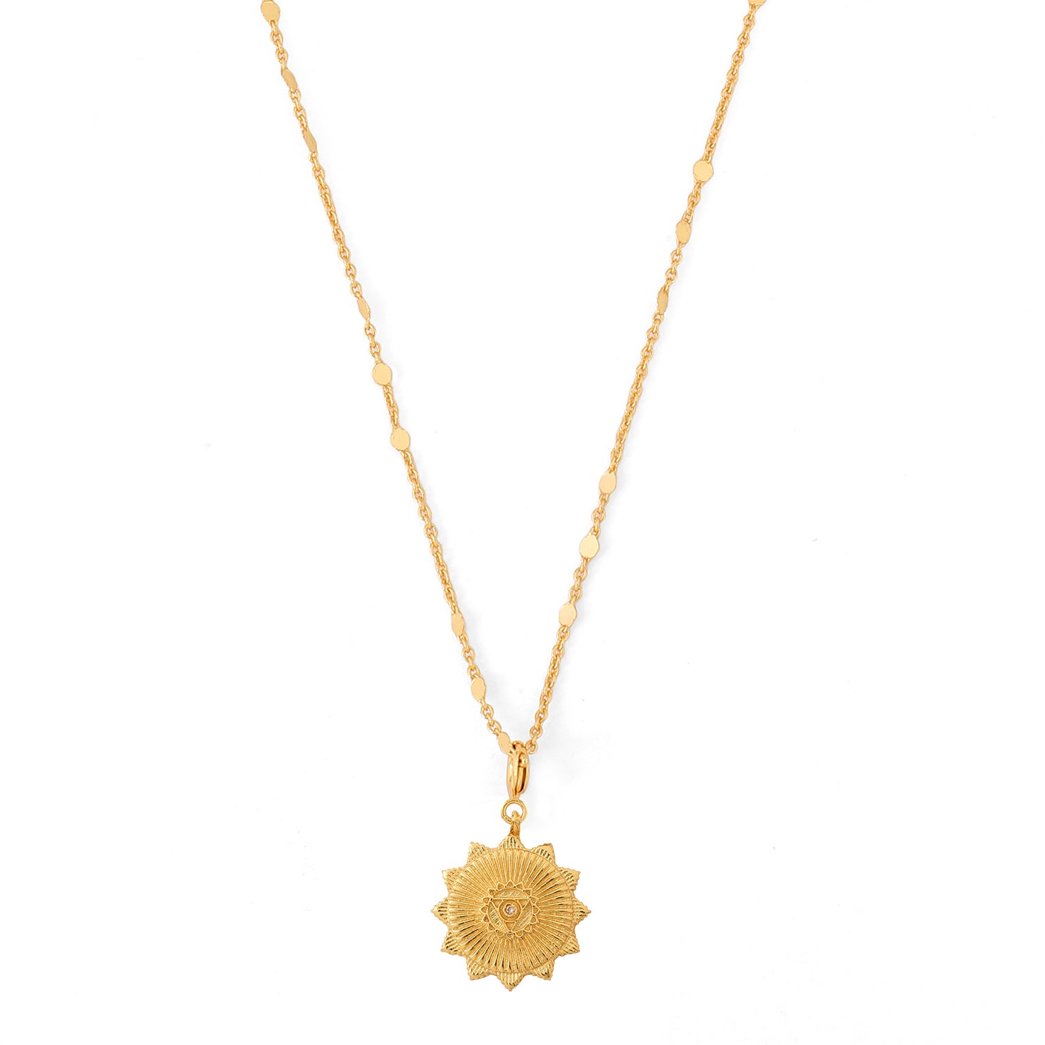 vishuddha chakra charm necklace