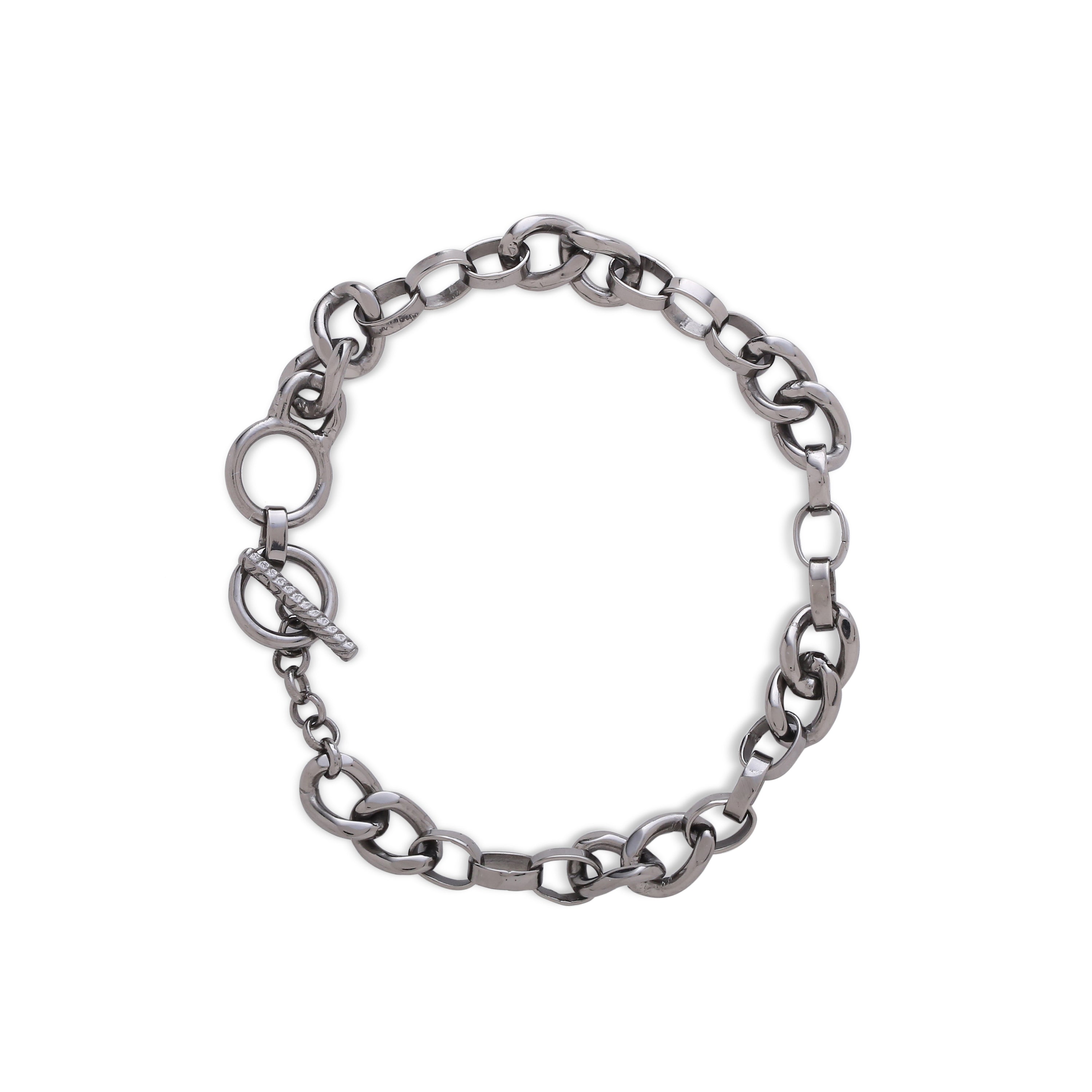 Sicilian toggle bracelet - black gold