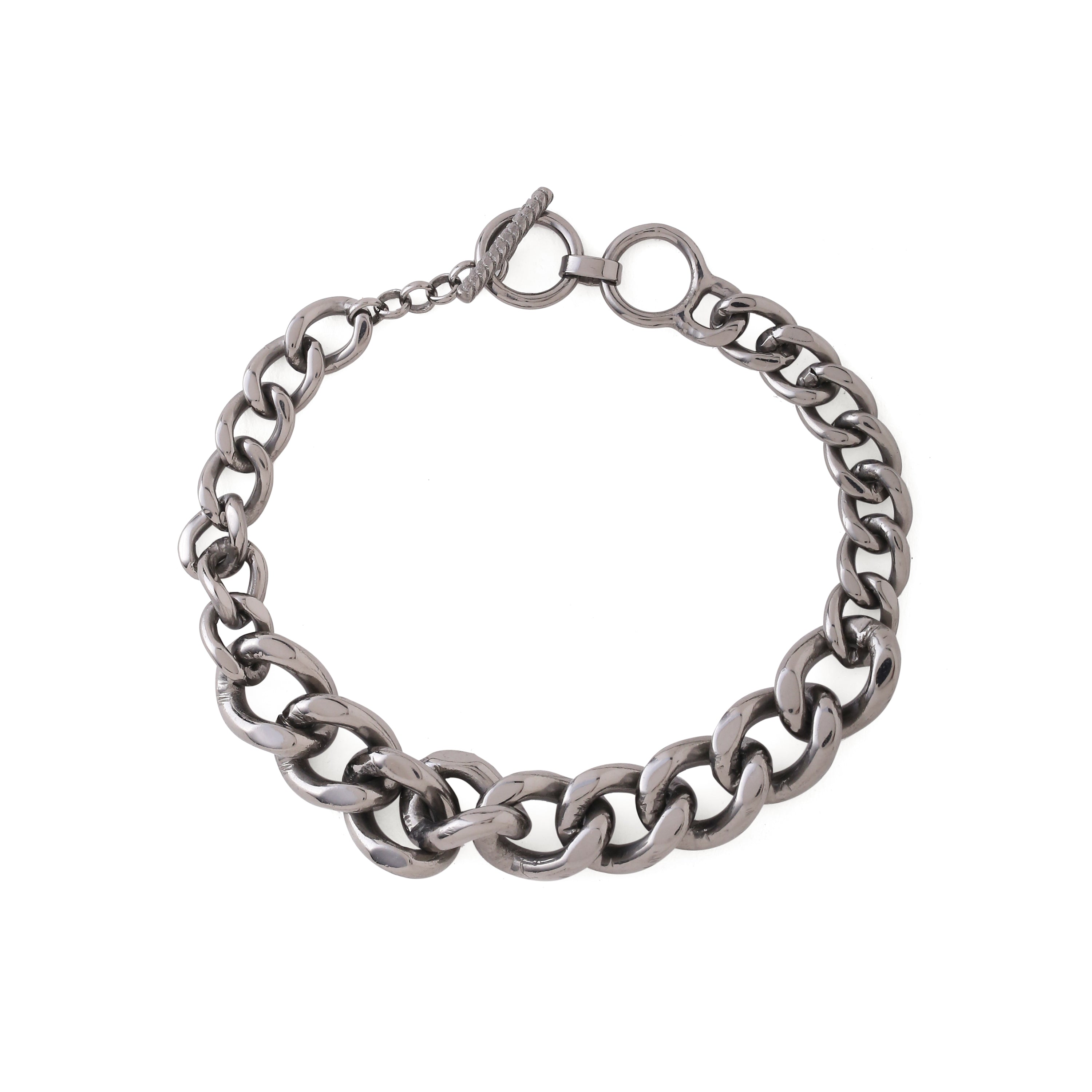 Classic Cuban toggle bracelet - Black Gold