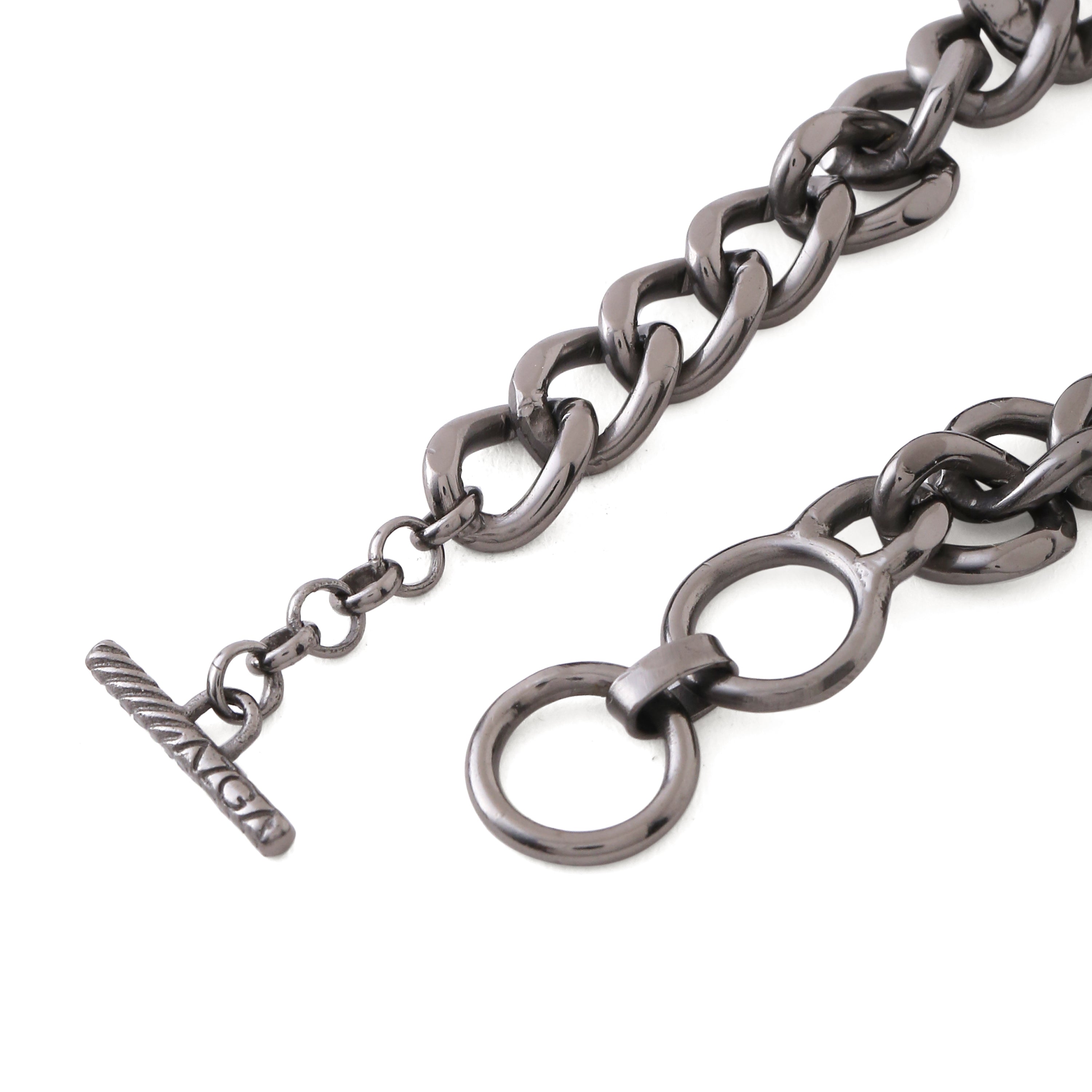 Classic Cuban toggle bracelet - Black Gold