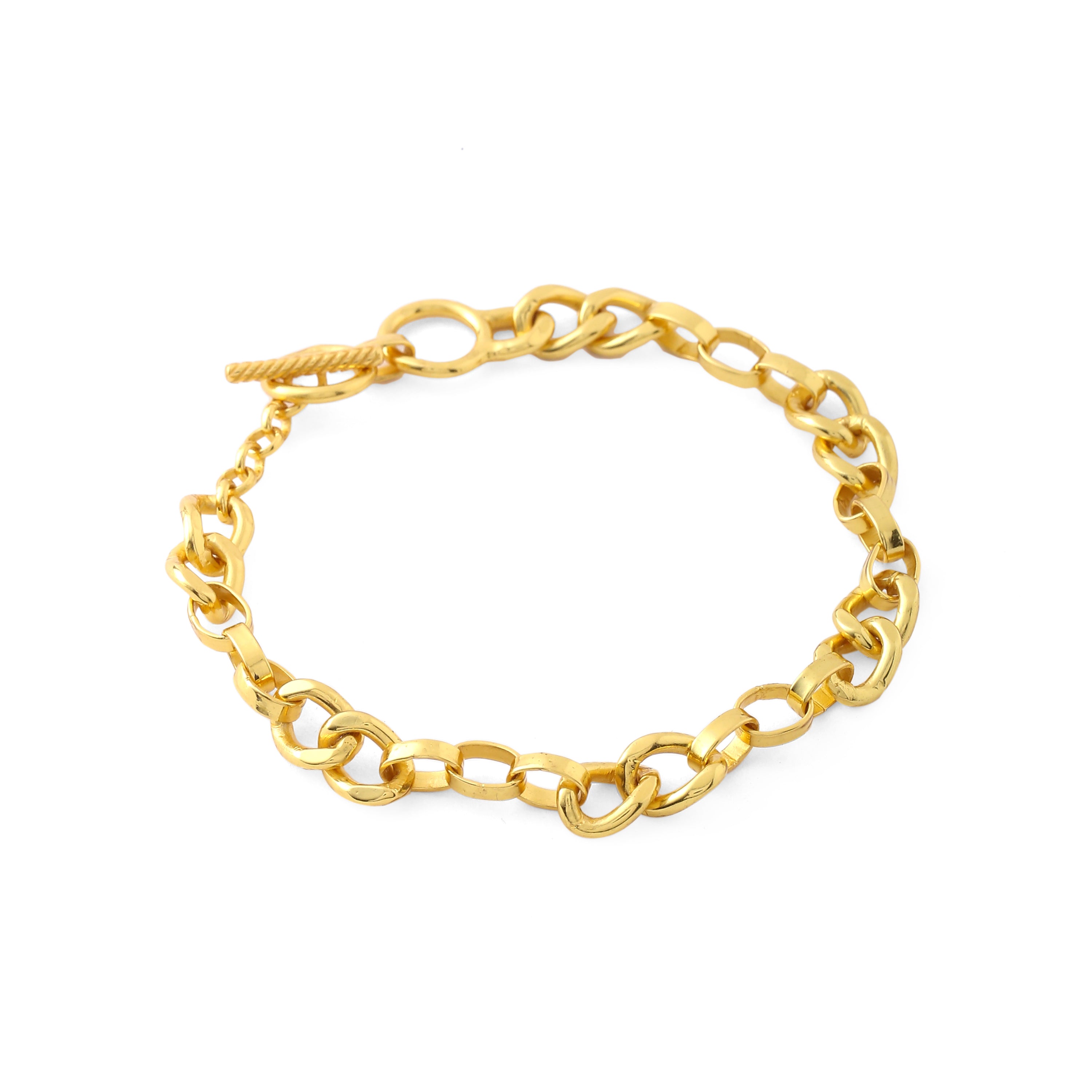 Sicilian toggle bracelet - gold