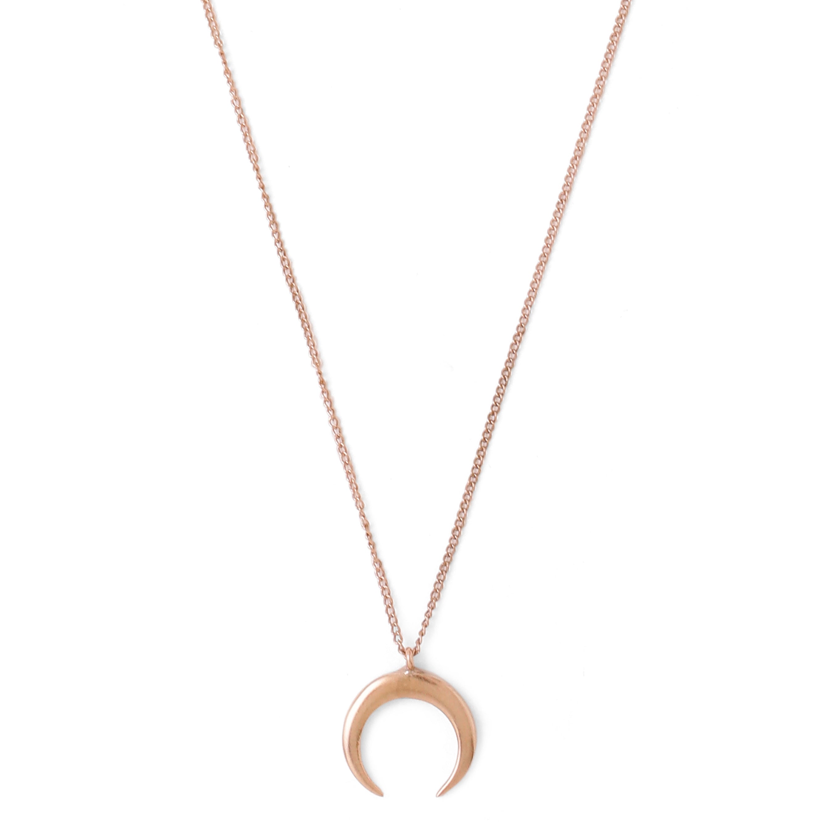 Moon Neck Chain - Rose gold