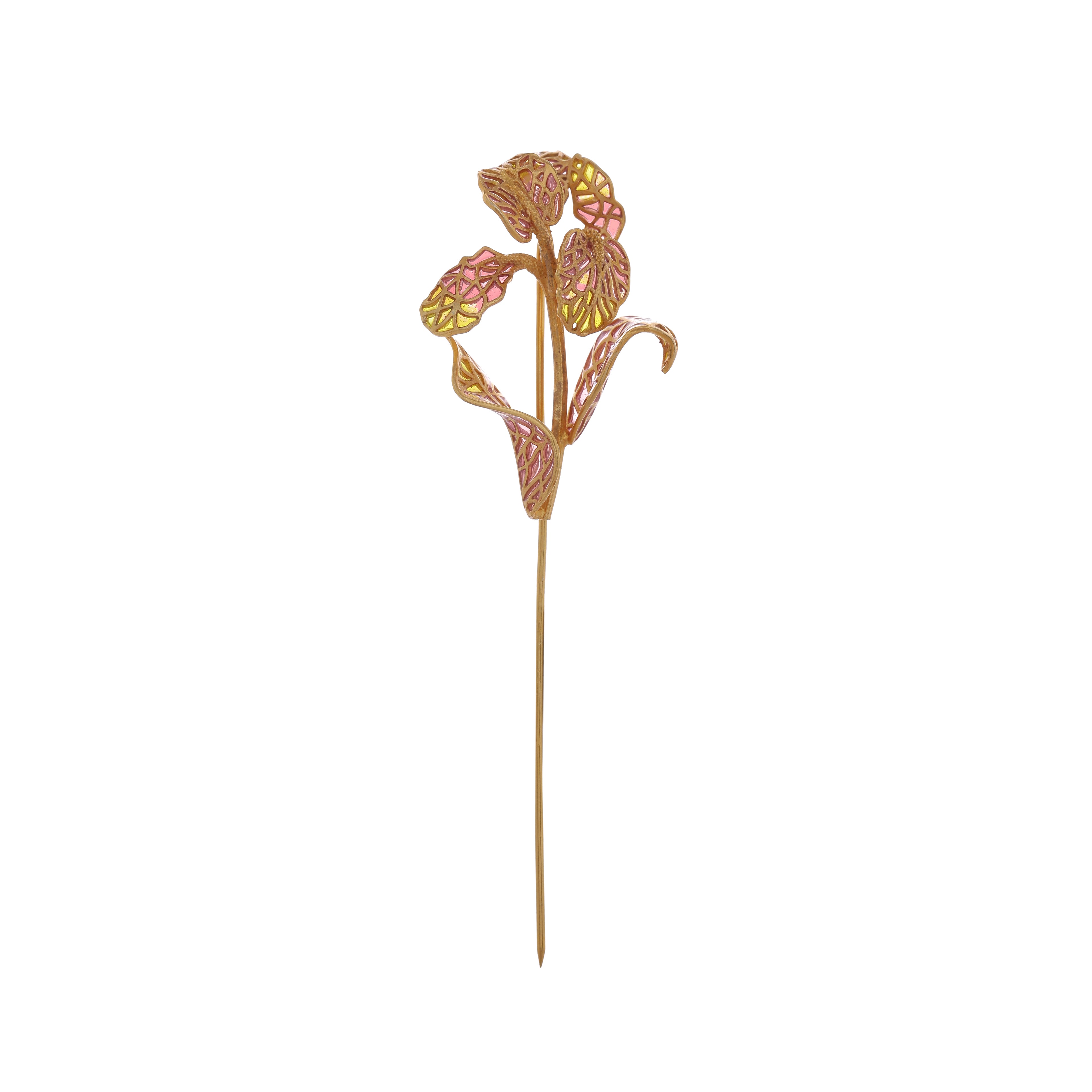 Yami Gautam in Orchid Flower Lapel Pin