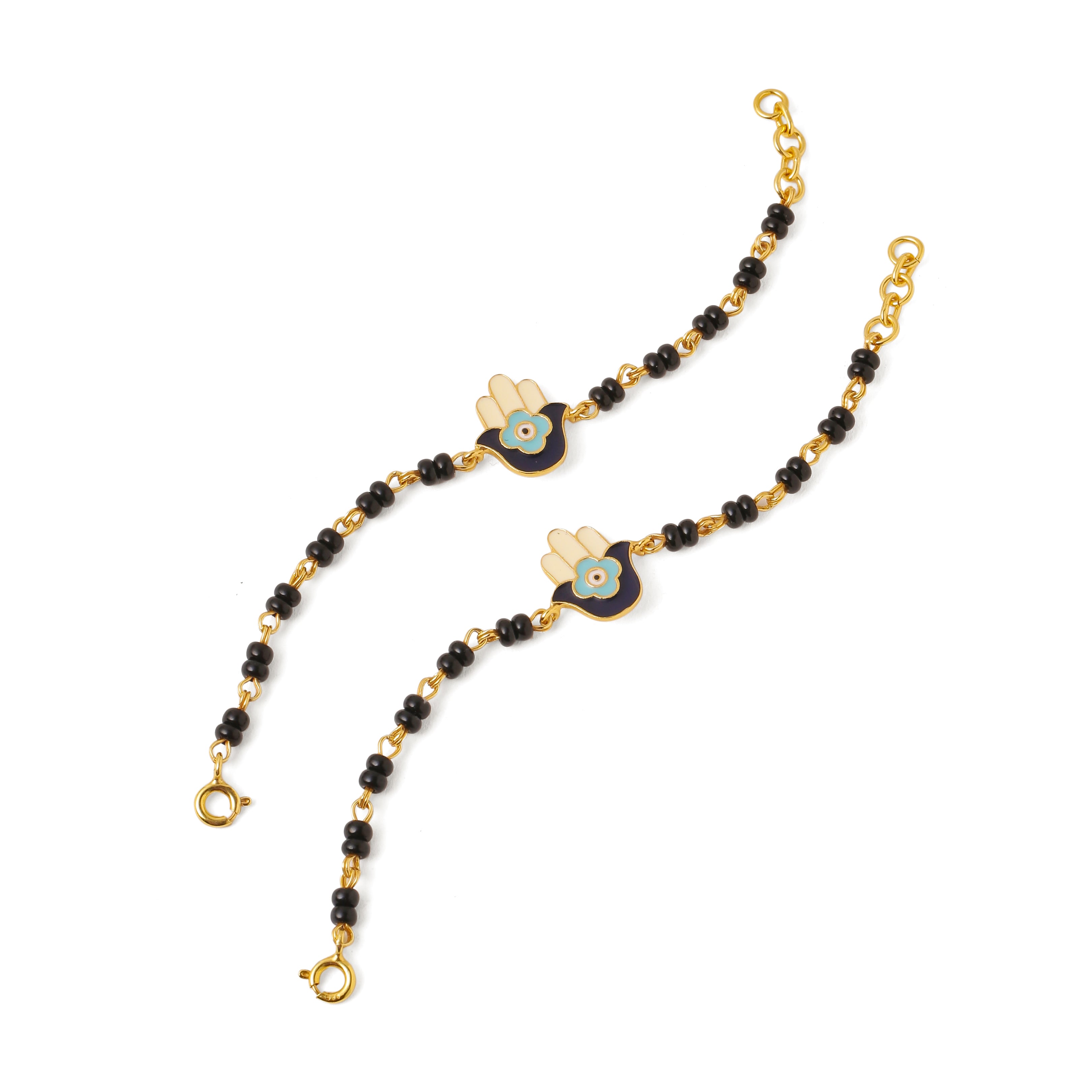 Sterling Silver Nazariya - Hamsa hand (Set of 2)