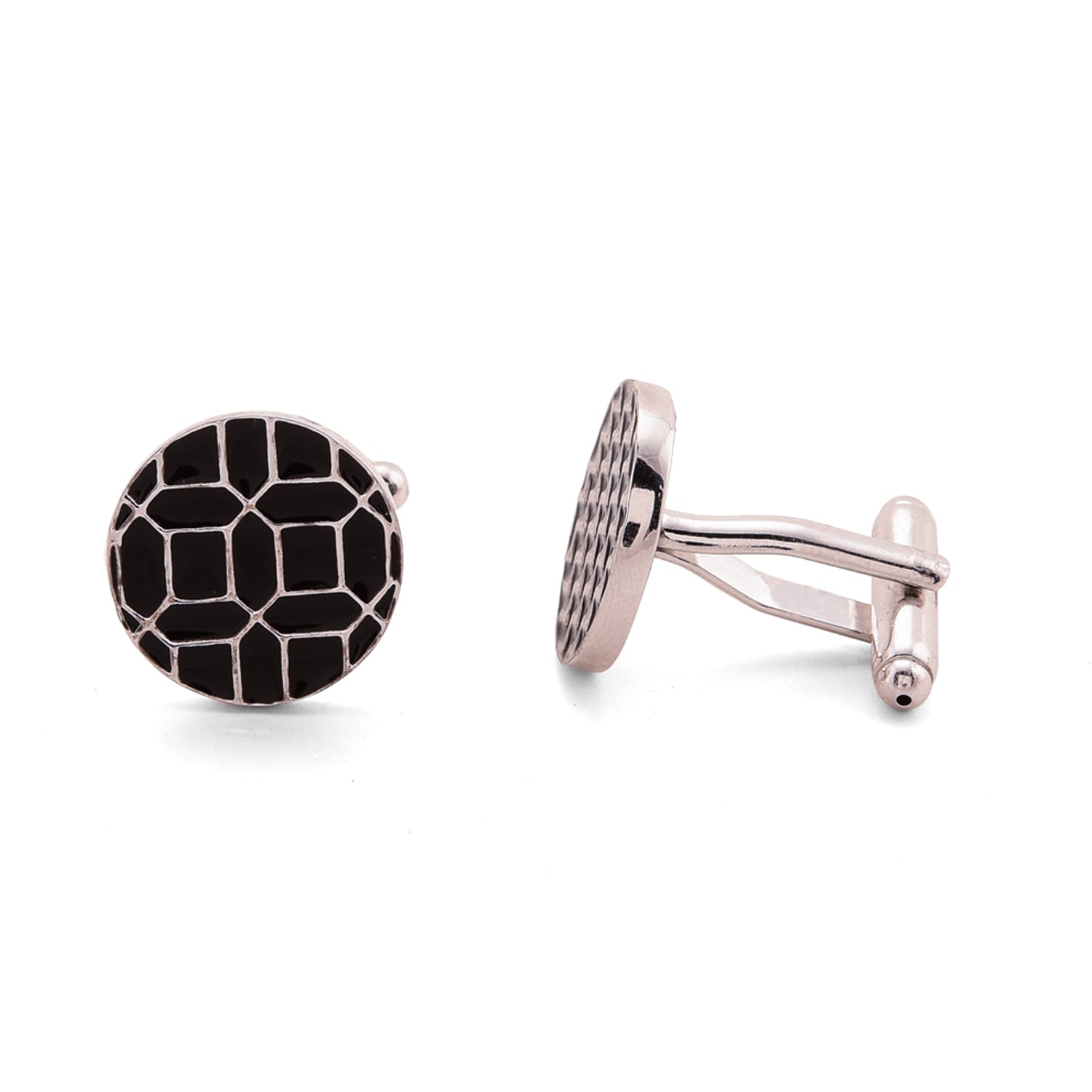 Geometry cufflinks - Black - AZGA