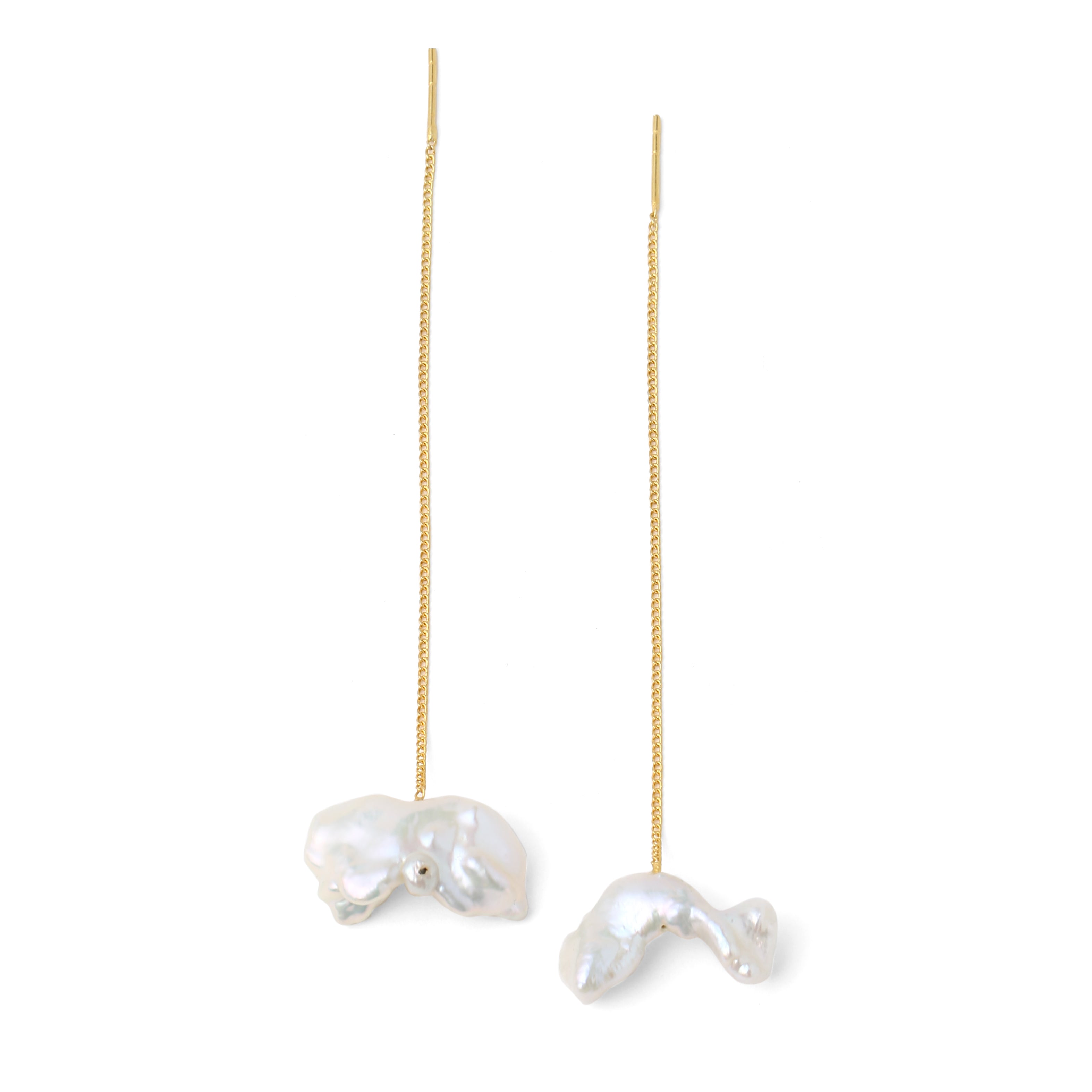 Baroque pearl earrings