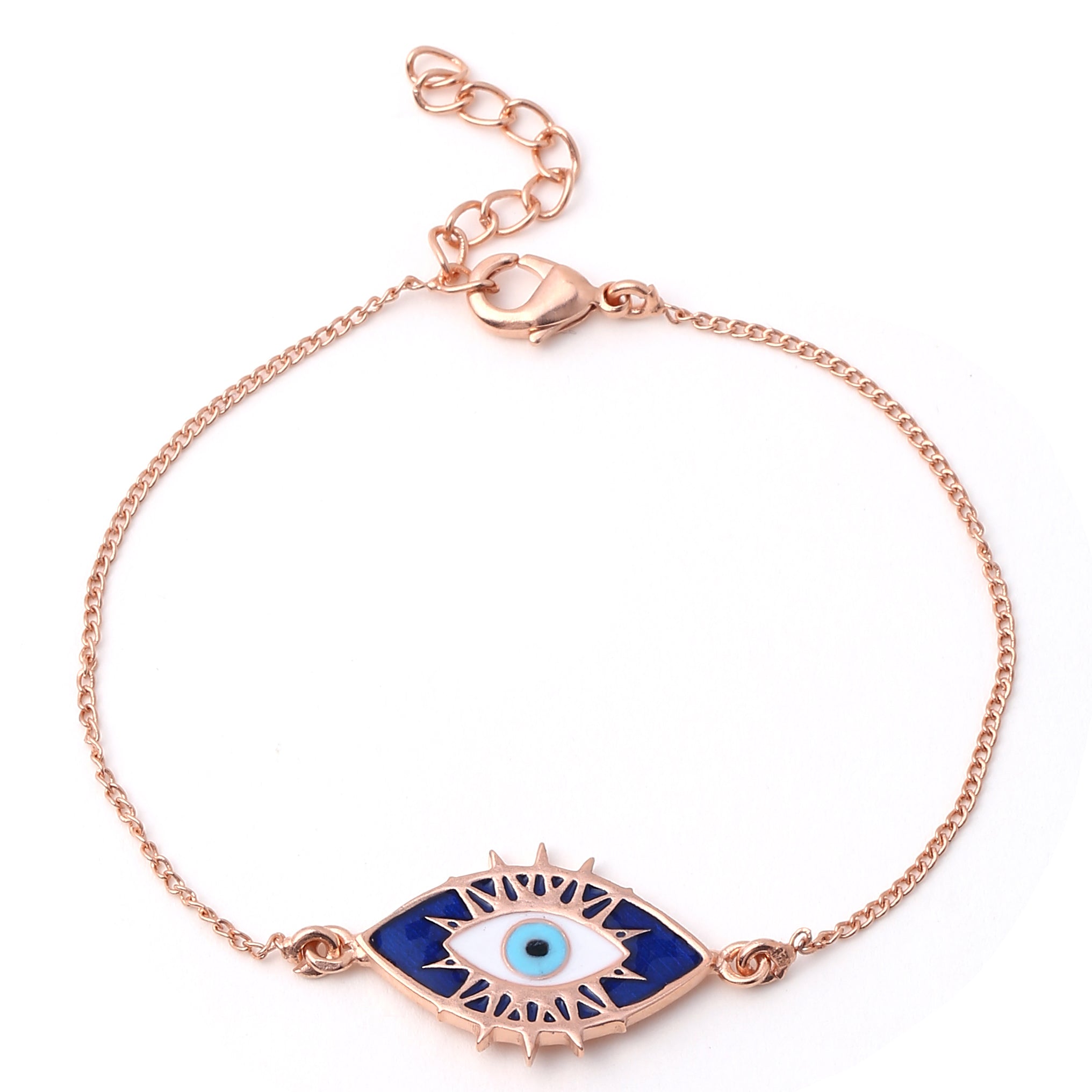 Evil Eye Bracelet - Rose Gold